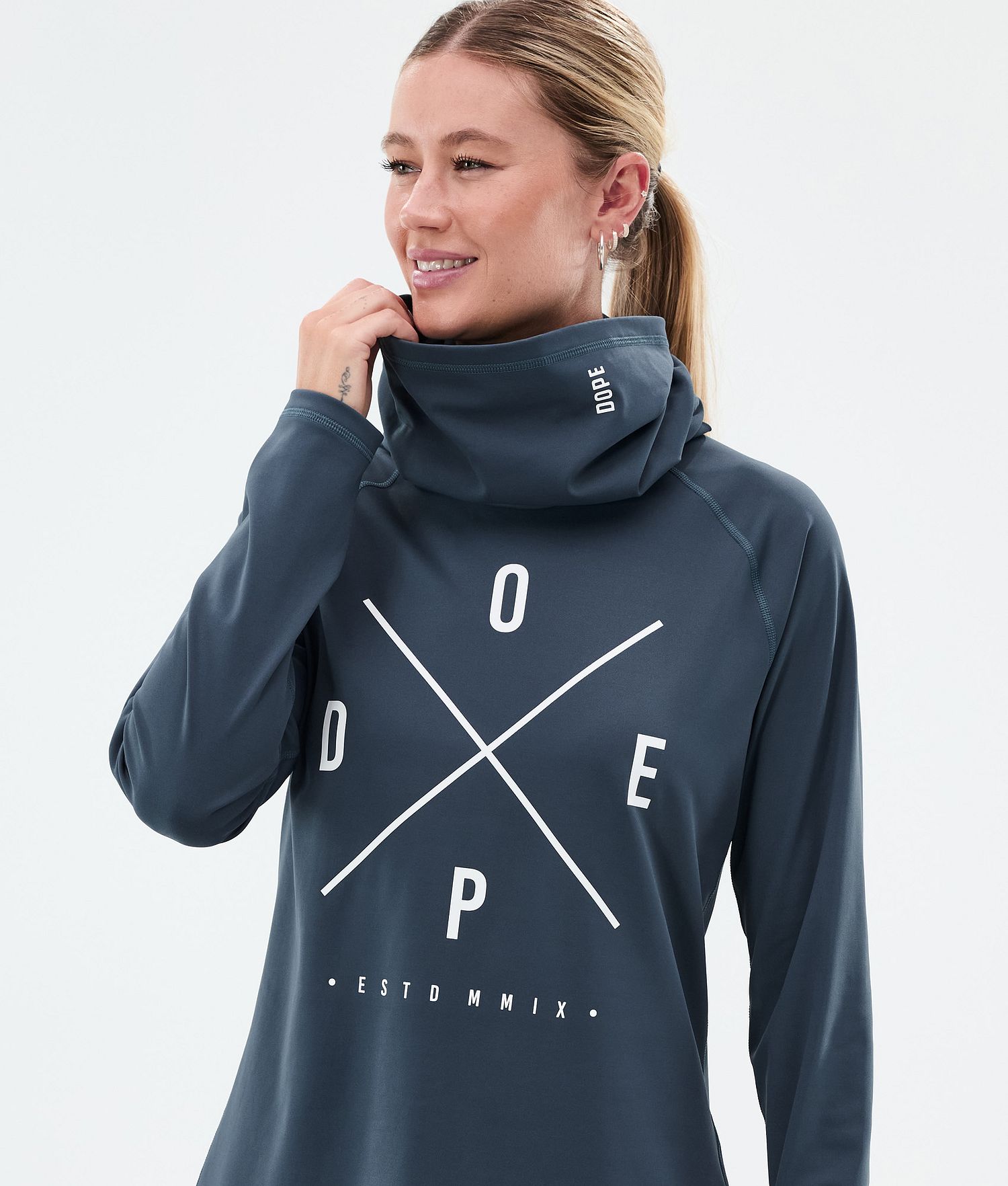 Dope Snuggle W Base Layer Top Women 2X-Up Metal Blue