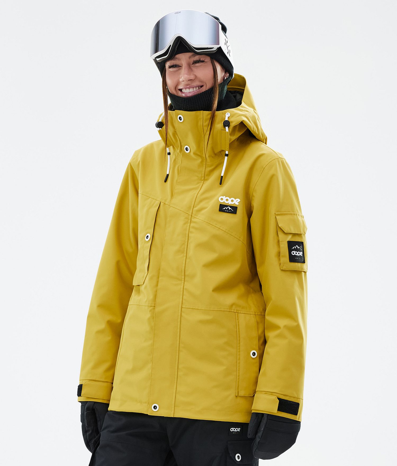 Dope Adept W Snowboard Jacket Women Yellow Dope Adept W Snowboard Jacket Women Yellow
