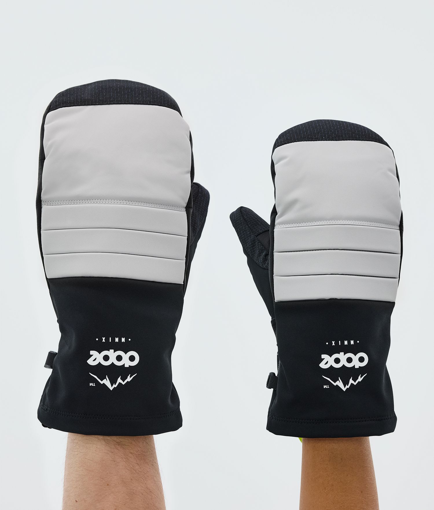Dope Ace Snow Mittens Light Grey