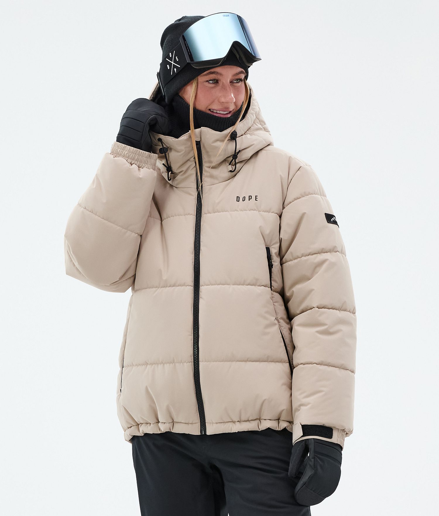 Dope Puffer W Full Zip Snowboard Jacket Women Sand Dope Puffer W Full Zip Snowboard Jacket Women Sand