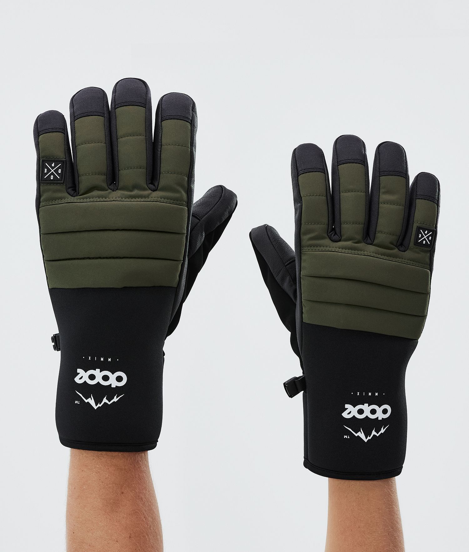 Dope Ace 22 Ski Gloves Olive Green