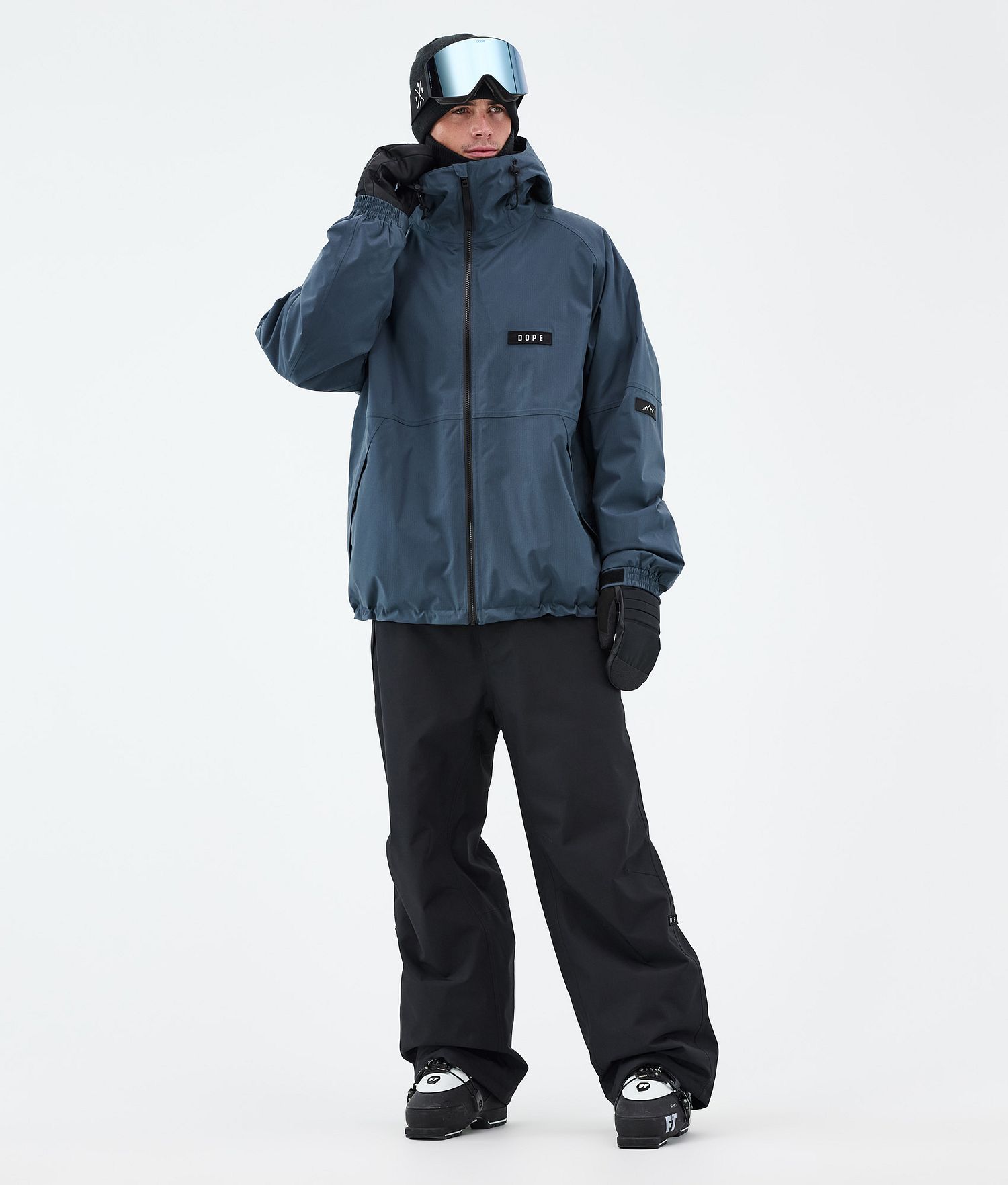 Dope Spartan Ski Jacket Men Metal Blue