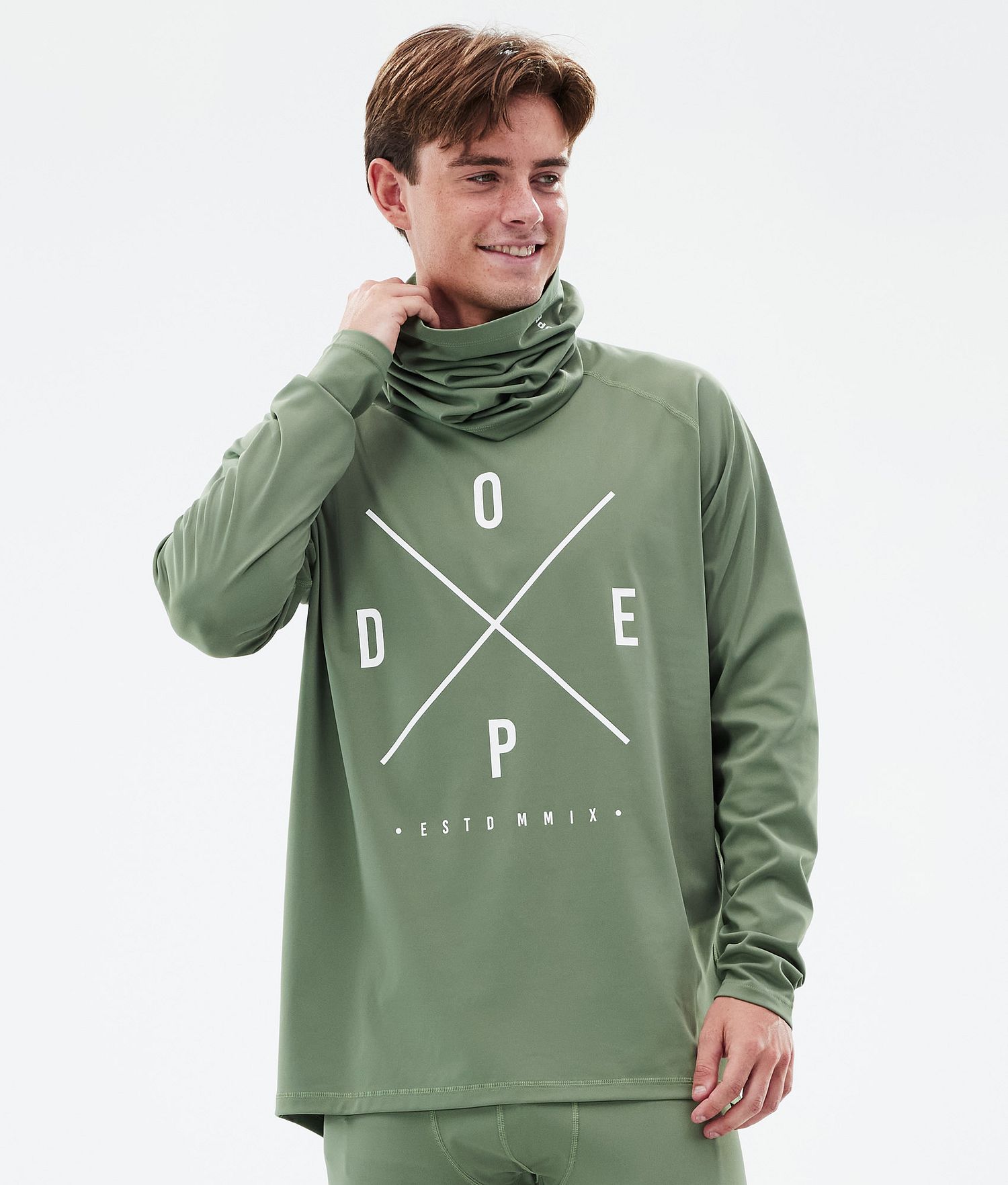 Dope Snuggle Base Layer Top Men 2X-Up Moss Green Dope Snuggle Base Layer Top Men 2X-Up Moss Green