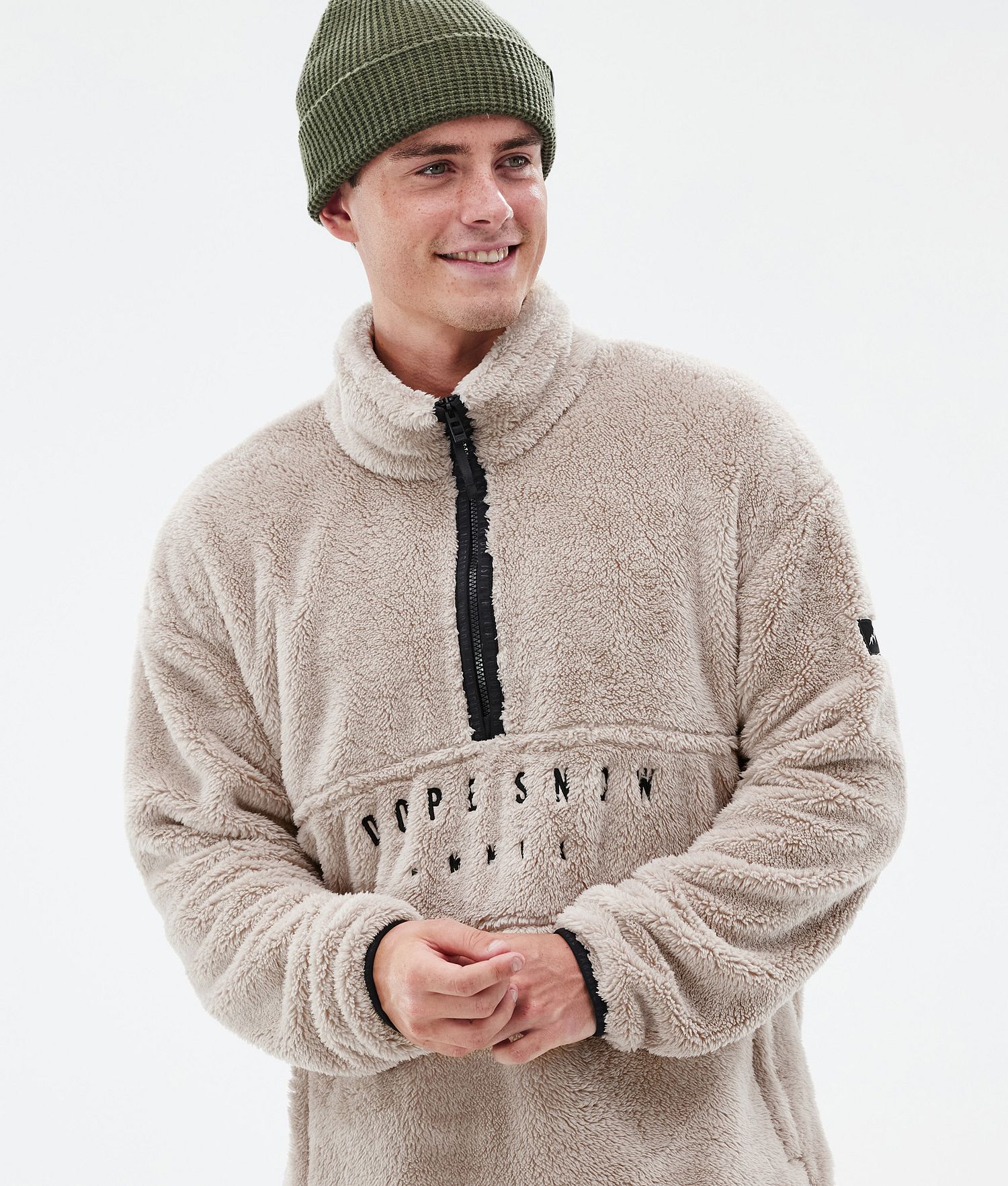Dope Pile Fleece Sweater Men Sand