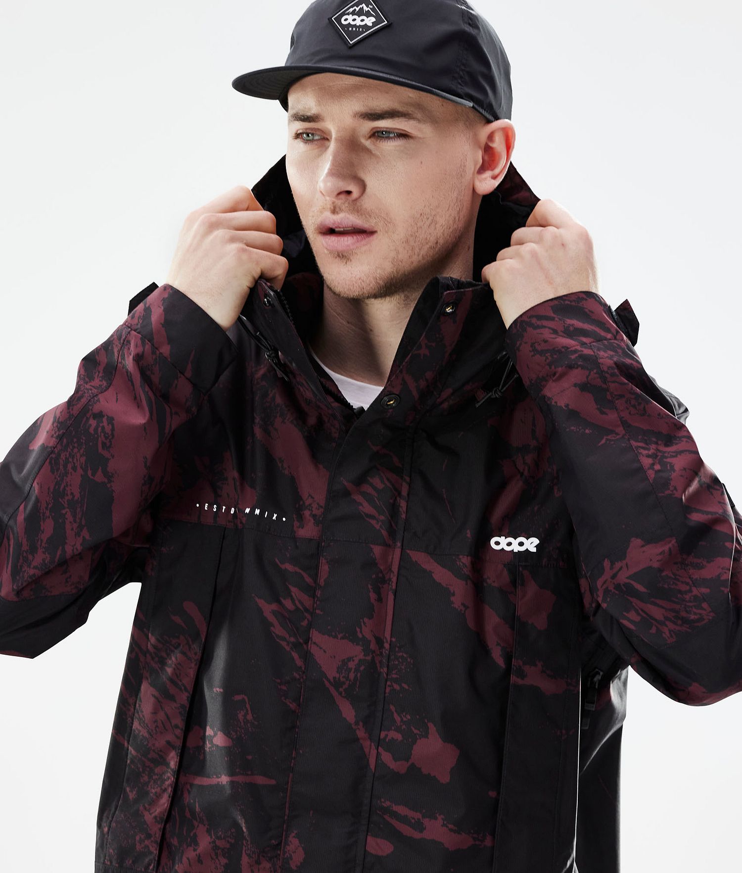 Dope Ranger Light Outdoor Jacket Men Paint Burgundy