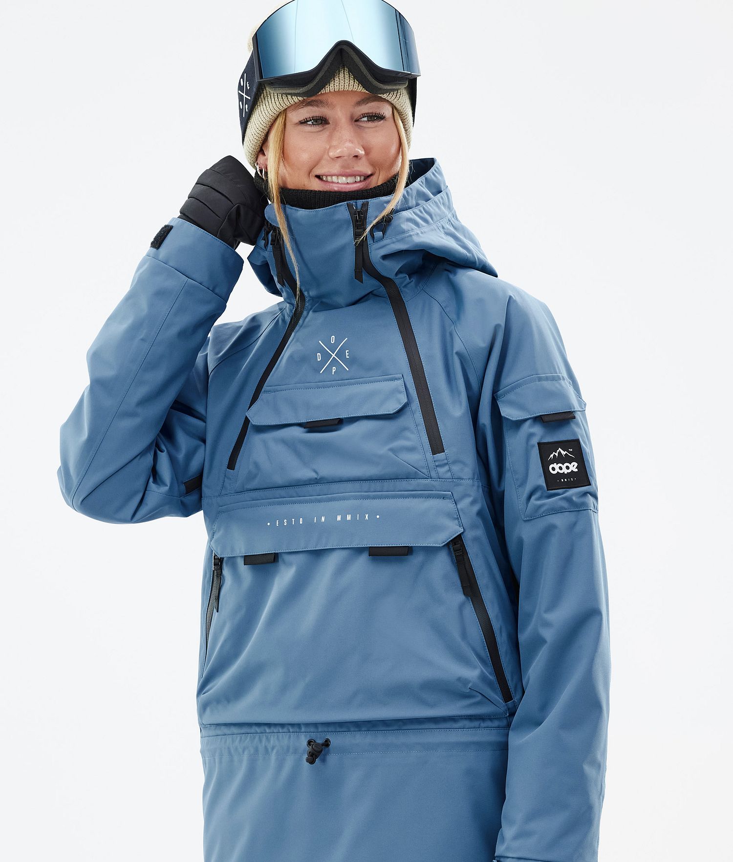 Dope Akin W Snowboard Jacket Women Blue Steel