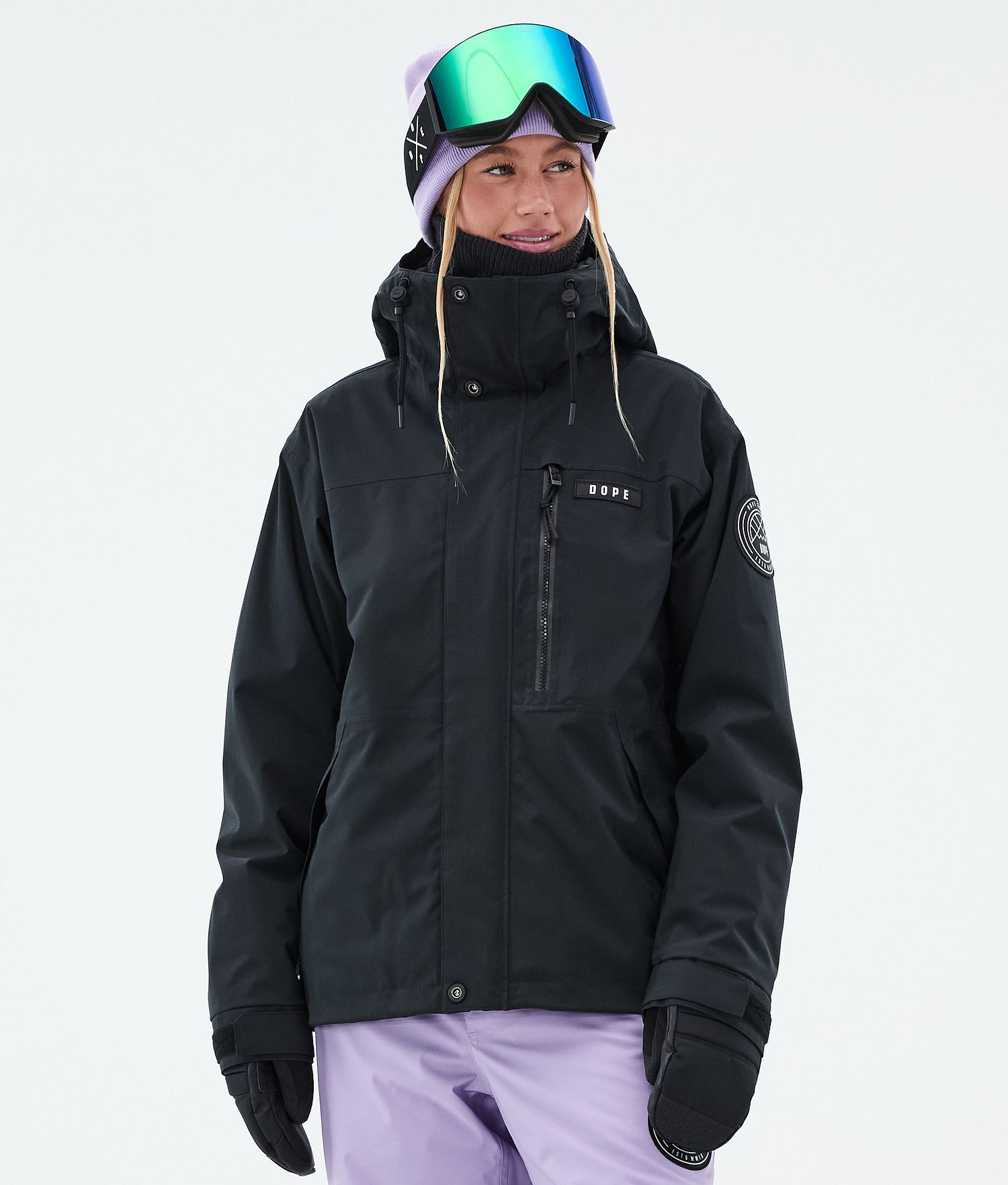 Dope Blizzard W Full Zip Snowboard Jacket Women Black Dope Blizzard W Full Zip Snowboard Jacket Women Black