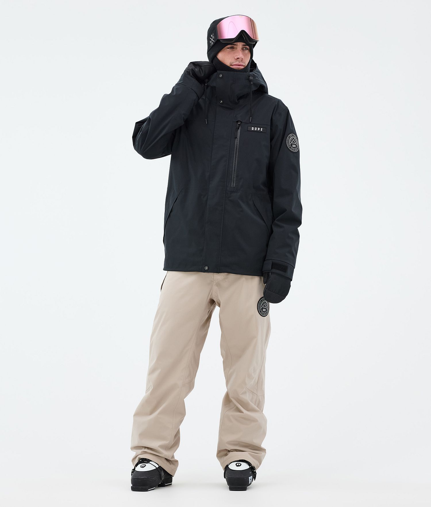 Dope Blizzard Full Zip Ski Jacket Men Black