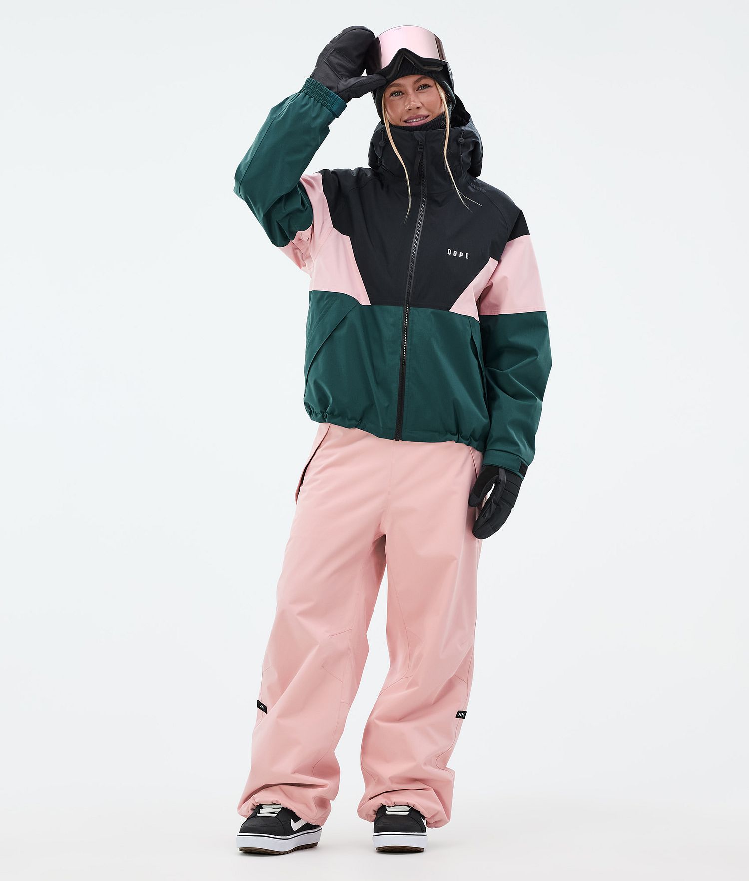 Dope Big W Snowboard Pants Women Soft Pink