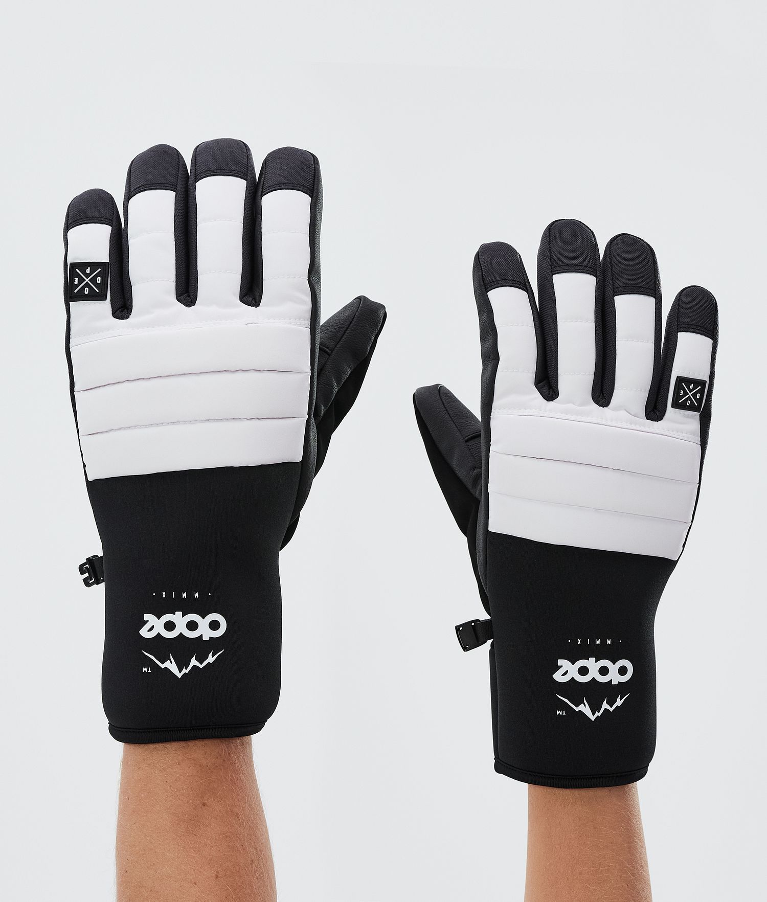 Dope Ace 22 Ski Gloves White