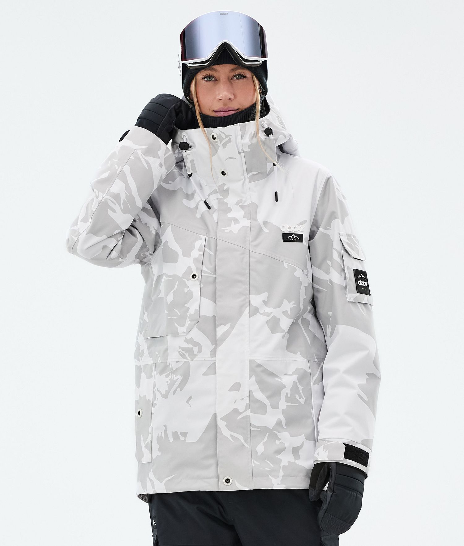 Dope Adept W Snowboard Jacket Women Grey Camo