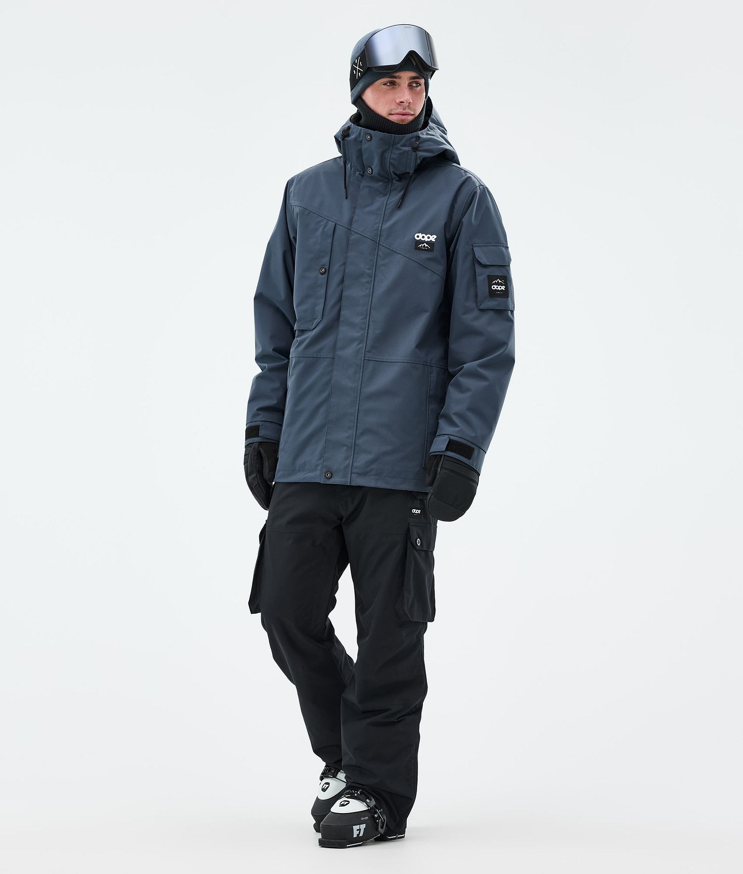 Dope Adept Ski Jacket Men Metal Blue