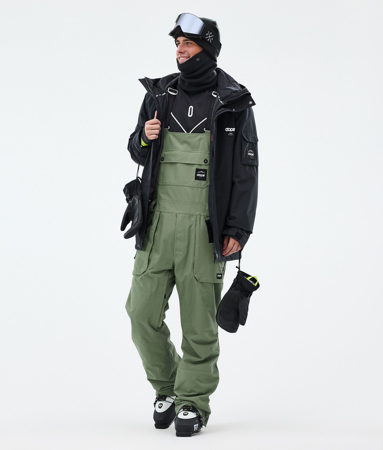 Dope Notorious B.I.B Ski Pants Men Moss Green