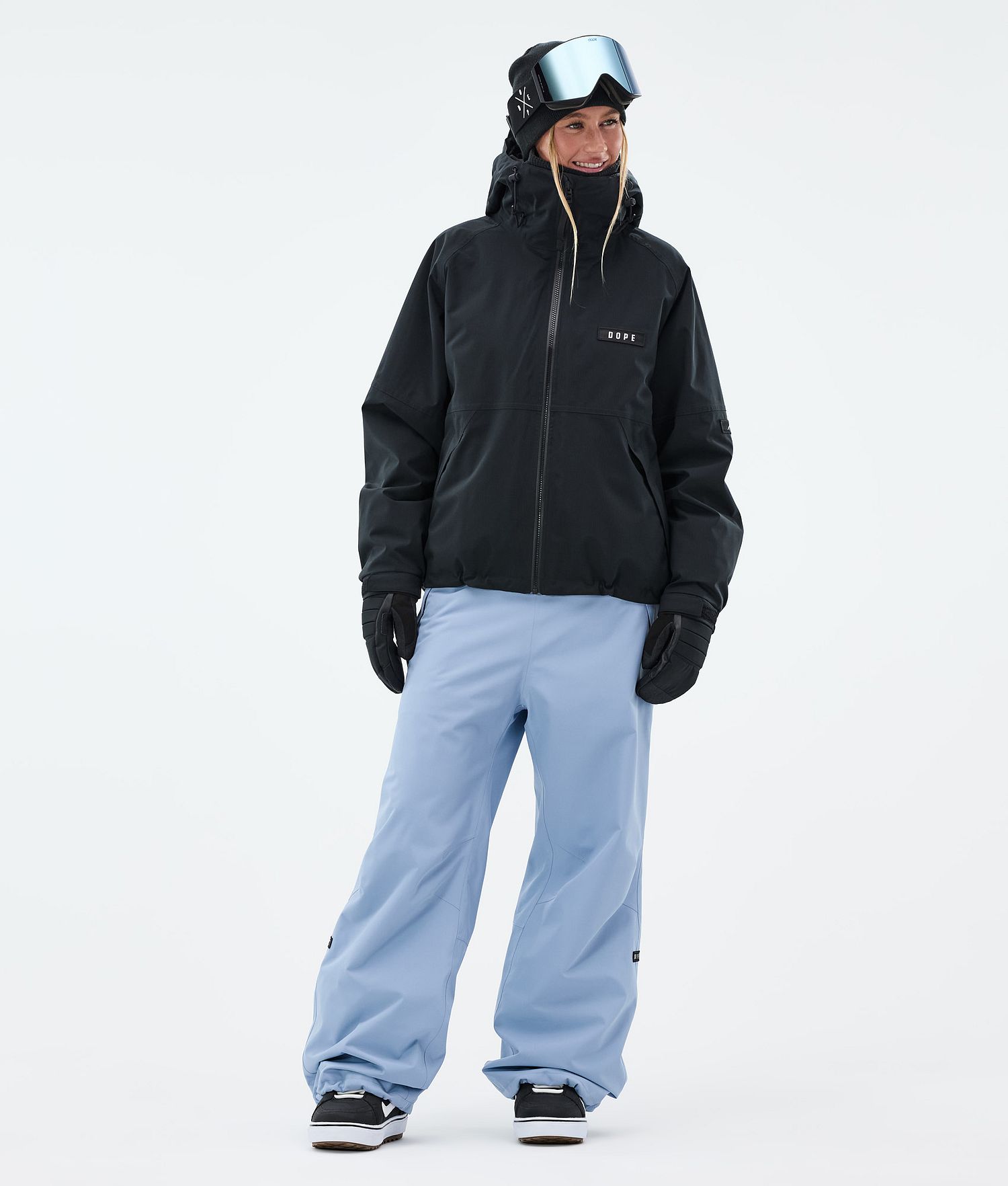 Dope Big W Snowboard Pants Women Light Blue