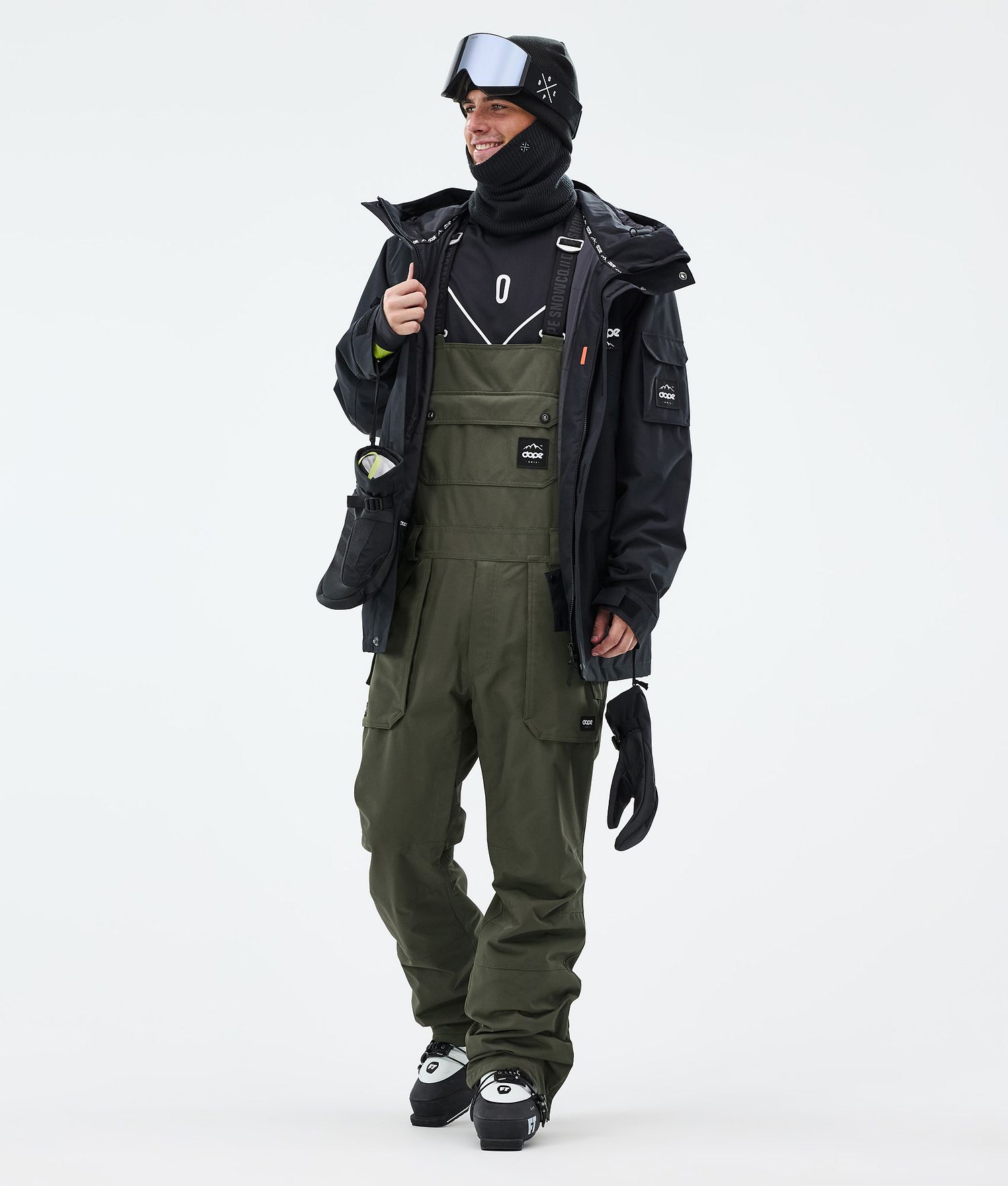 Dope Notorious B.I.B Ski Pants Men Olive Green