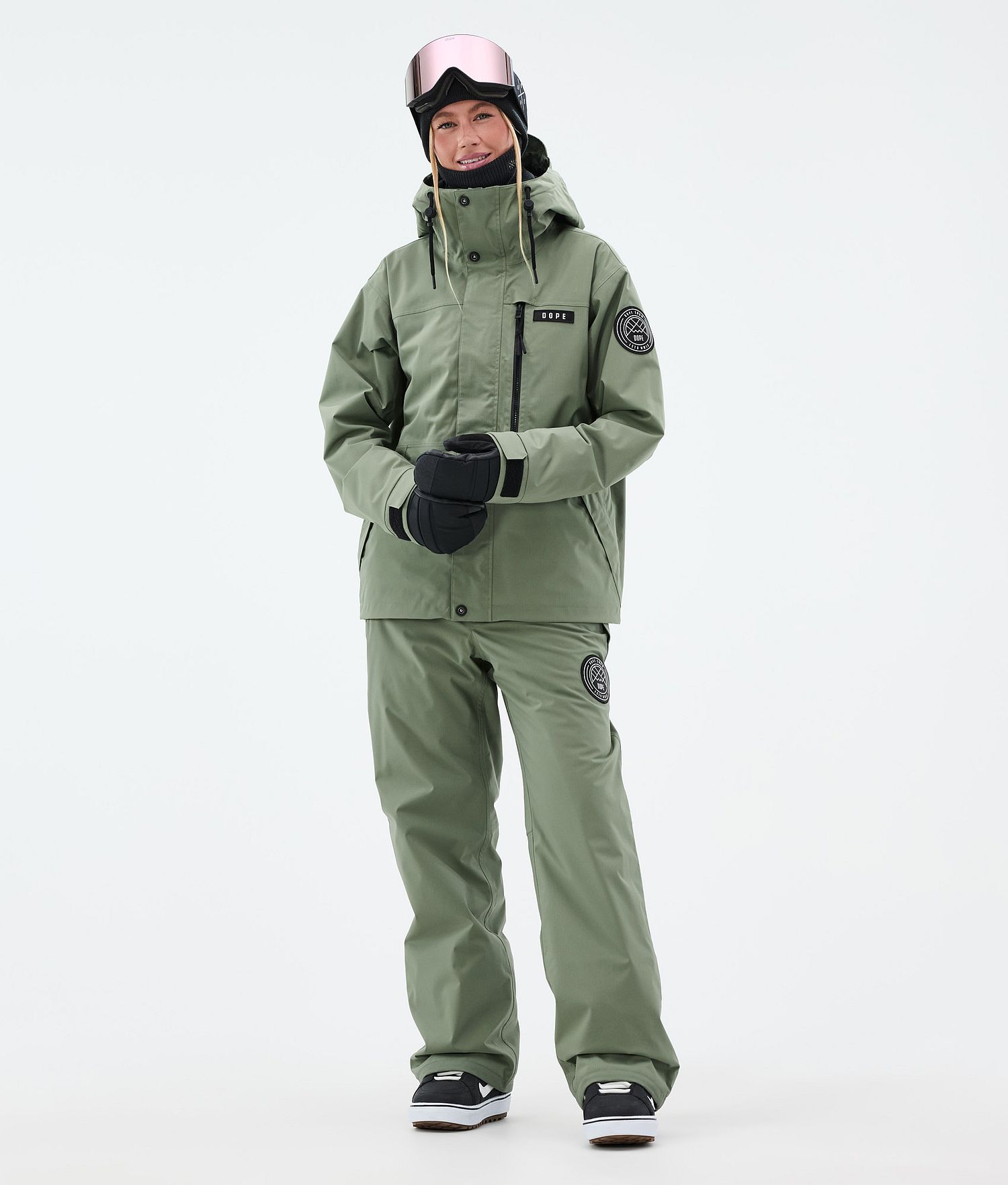 Dope Blizzard W Snowboard Pants Women Moss Green