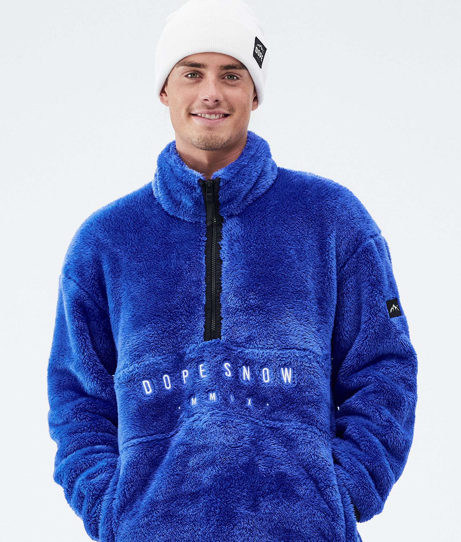 Dope Pile Fleece Sweater Men Cobalt Blue