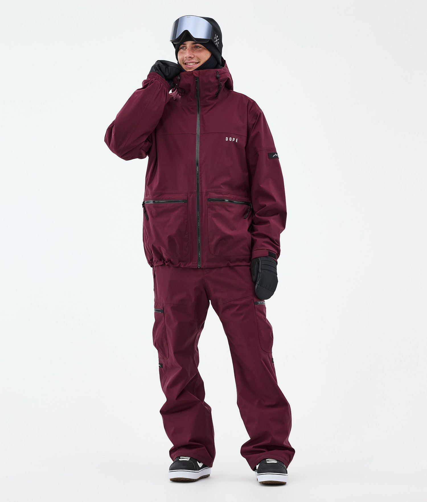 Dope Vertex Snowboard Jacket Men Burgundy