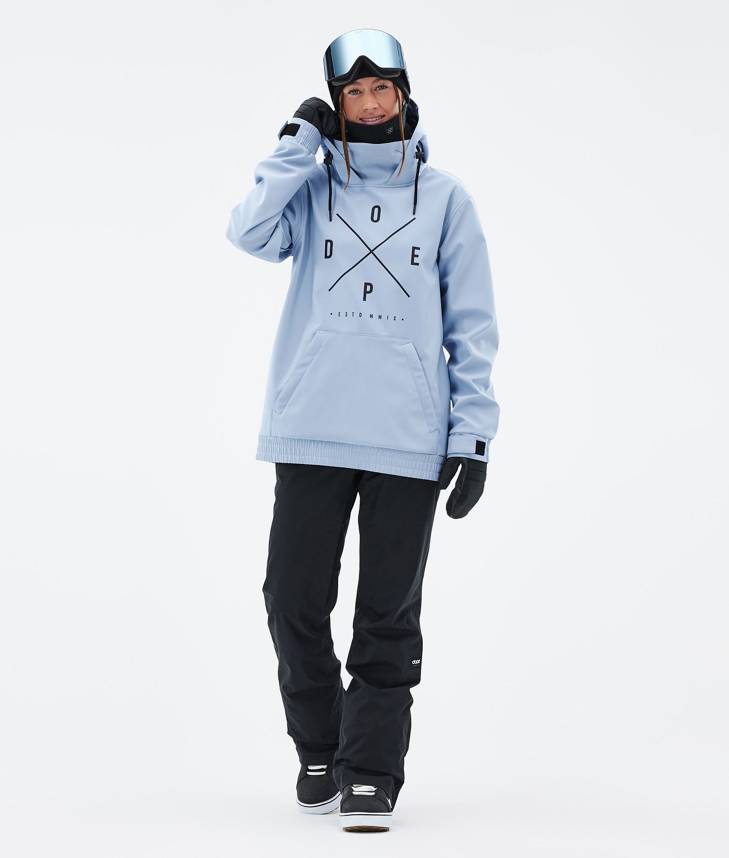 Dope Yeti W Snowboard Jacket Women 2X-Up Light Blue