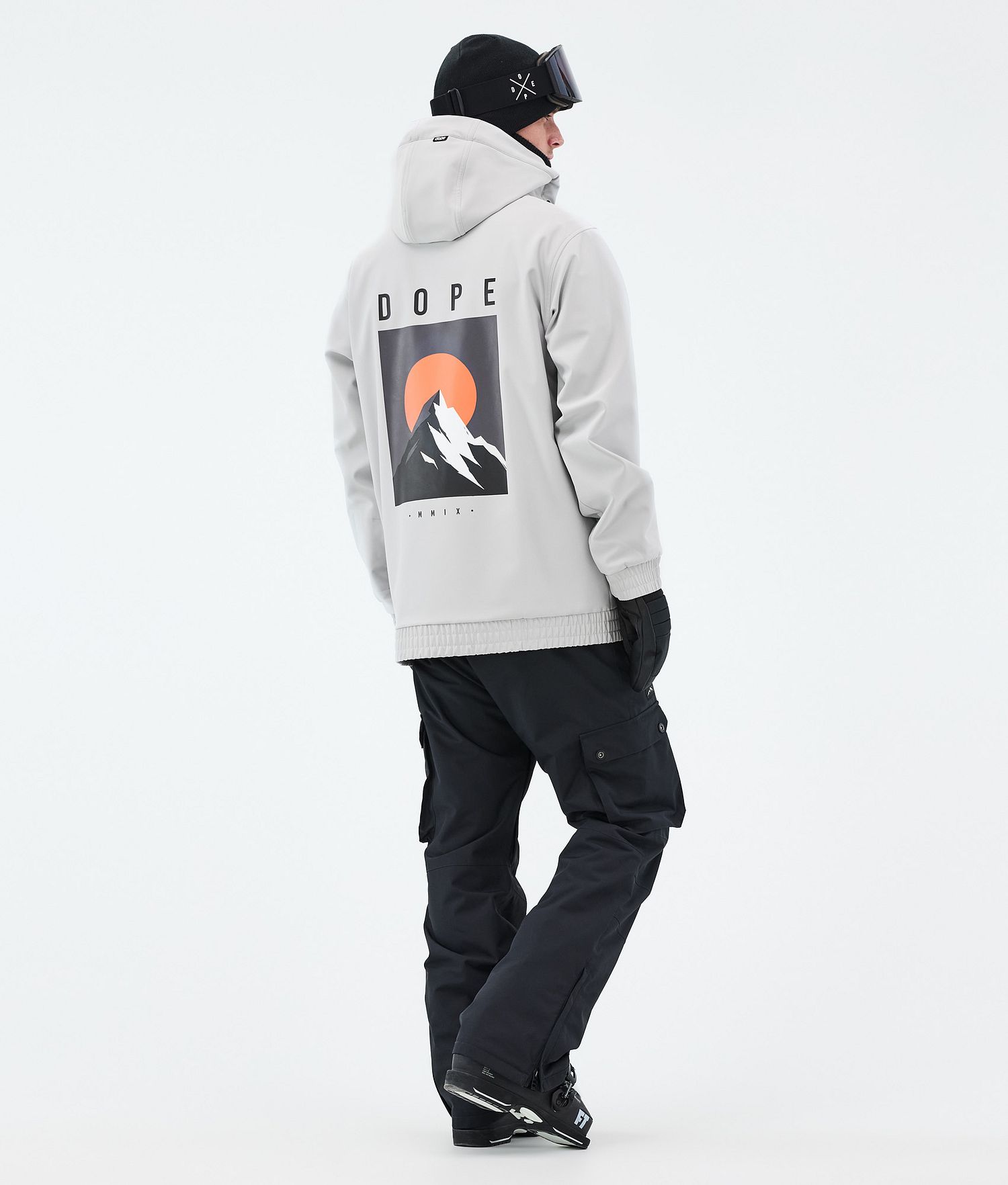 Dope Yeti Ski Outfit Men Light Grey/Black