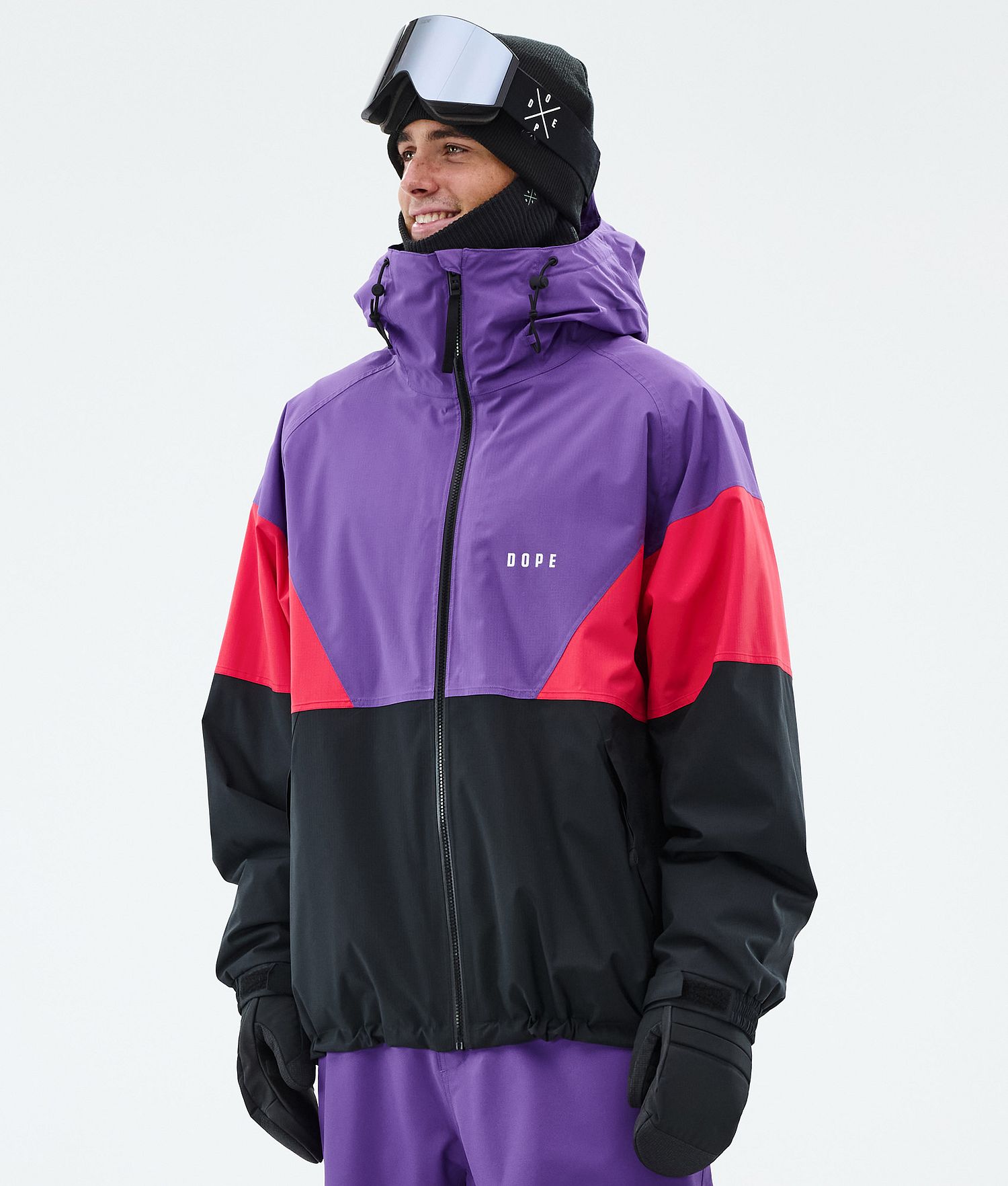Dope Spartan Snowboard Jacket Men Sport Vivid Purple/Red/Black Dope Spartan Snowboard Jacket Men Sport Vivid Purple/Red/Black