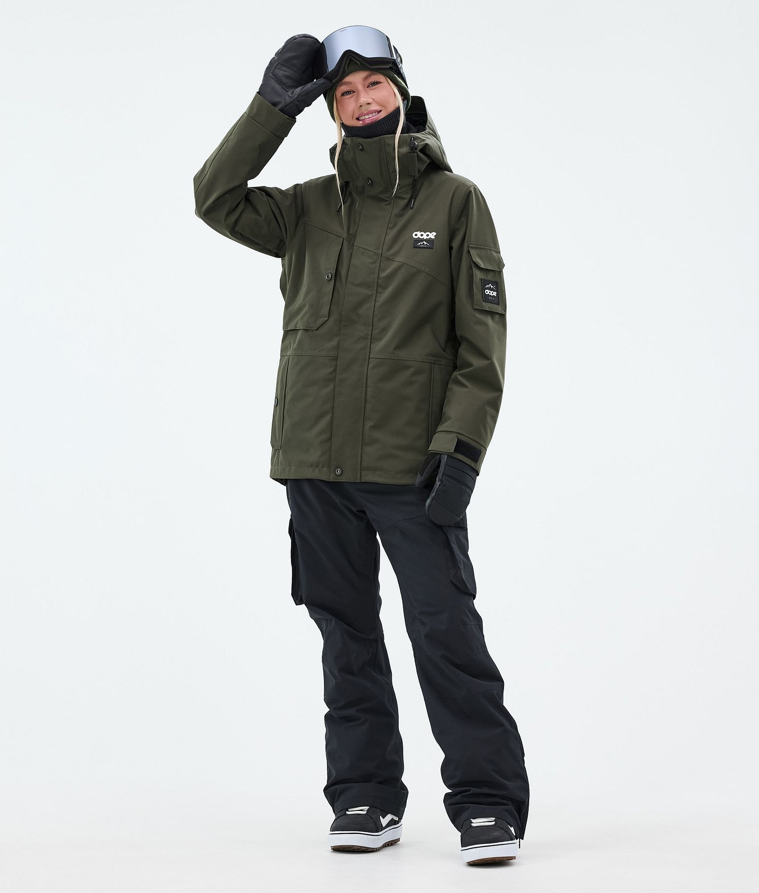 Dope Adept W Snowboard Jacket Women Olive Green