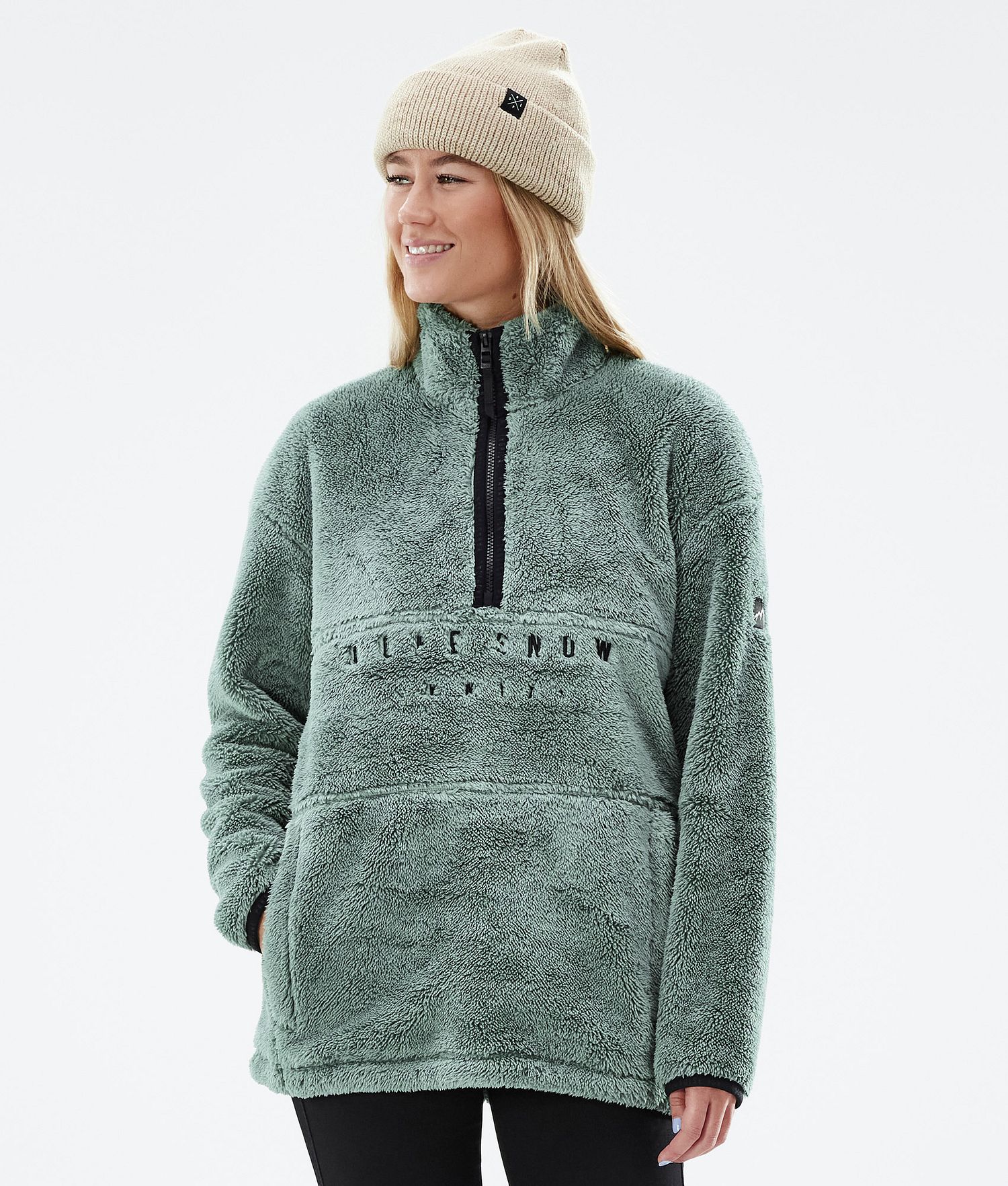 Dope Pile W 22 Fleece Sweater Women Faded Green