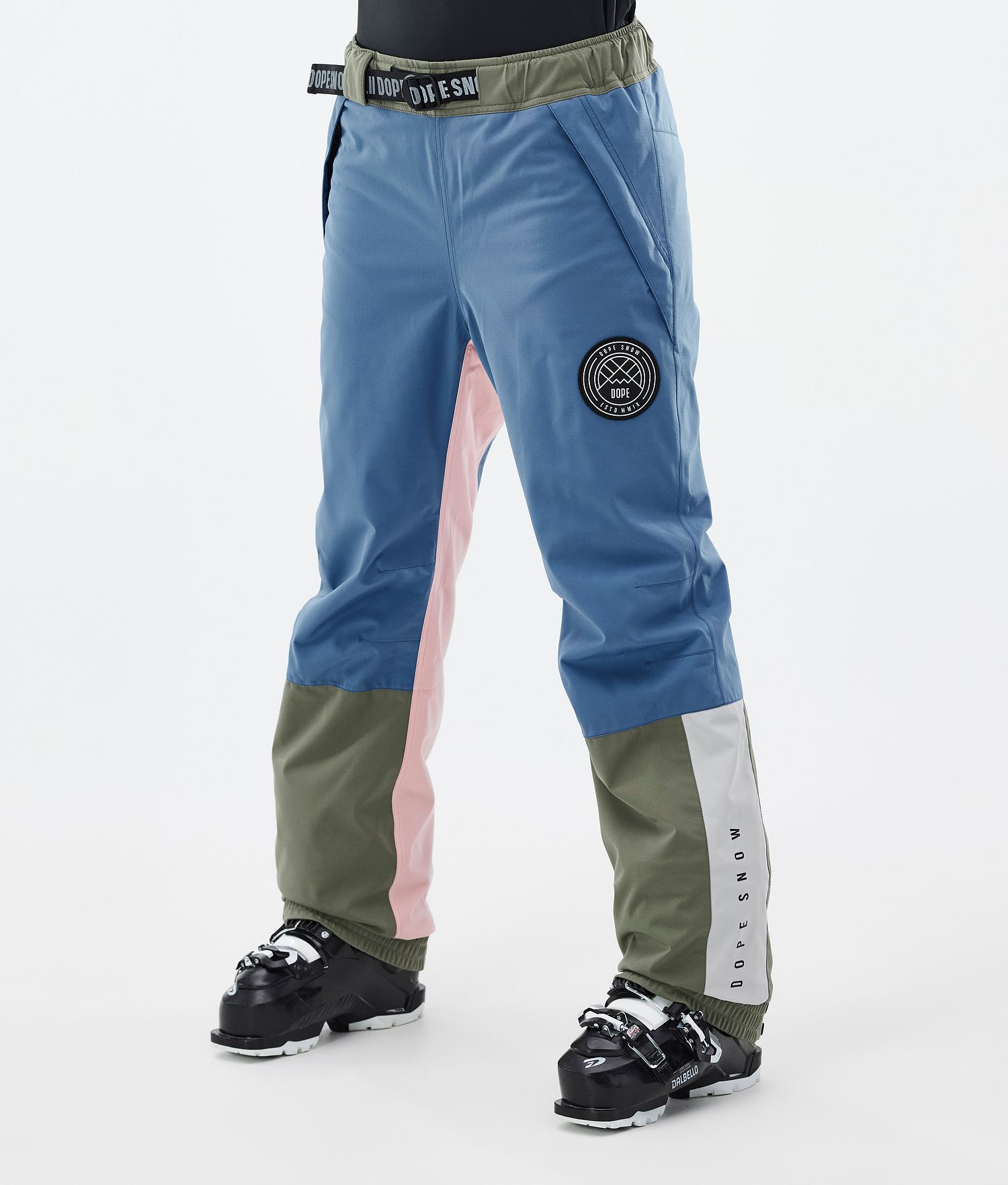 Dope Blizzard Track W Ski Pants Women Blue Steel/Light Grey/Soft Pink/Greenish Dope Blizzard Track W Ski Pants Women Blue Steel/Light Grey/Soft Pink/Greenish