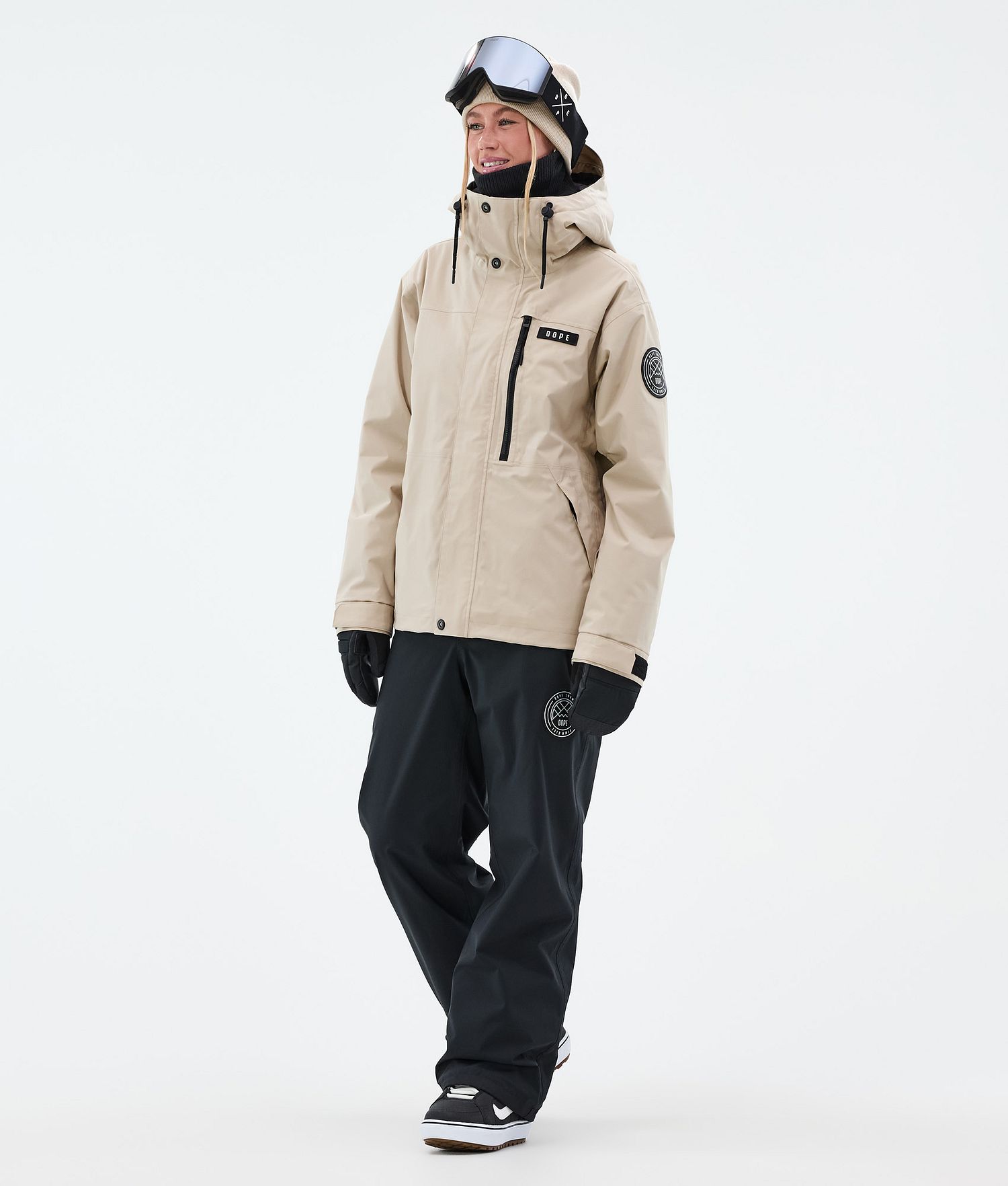 Dope Blizzard W Full Zip Snowboard Jacket Women Sand