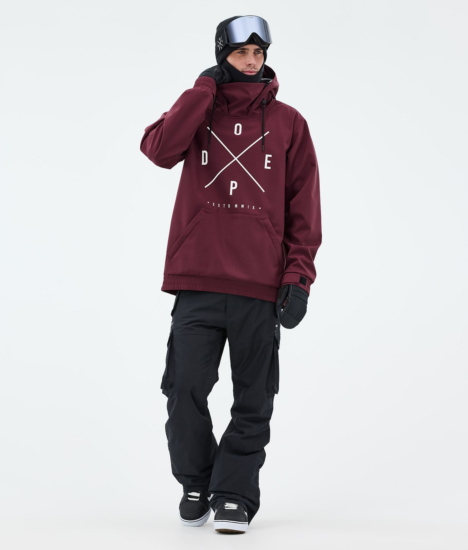 Dope Yeti Snowboard Jacket Men 2X-Up Burgundy