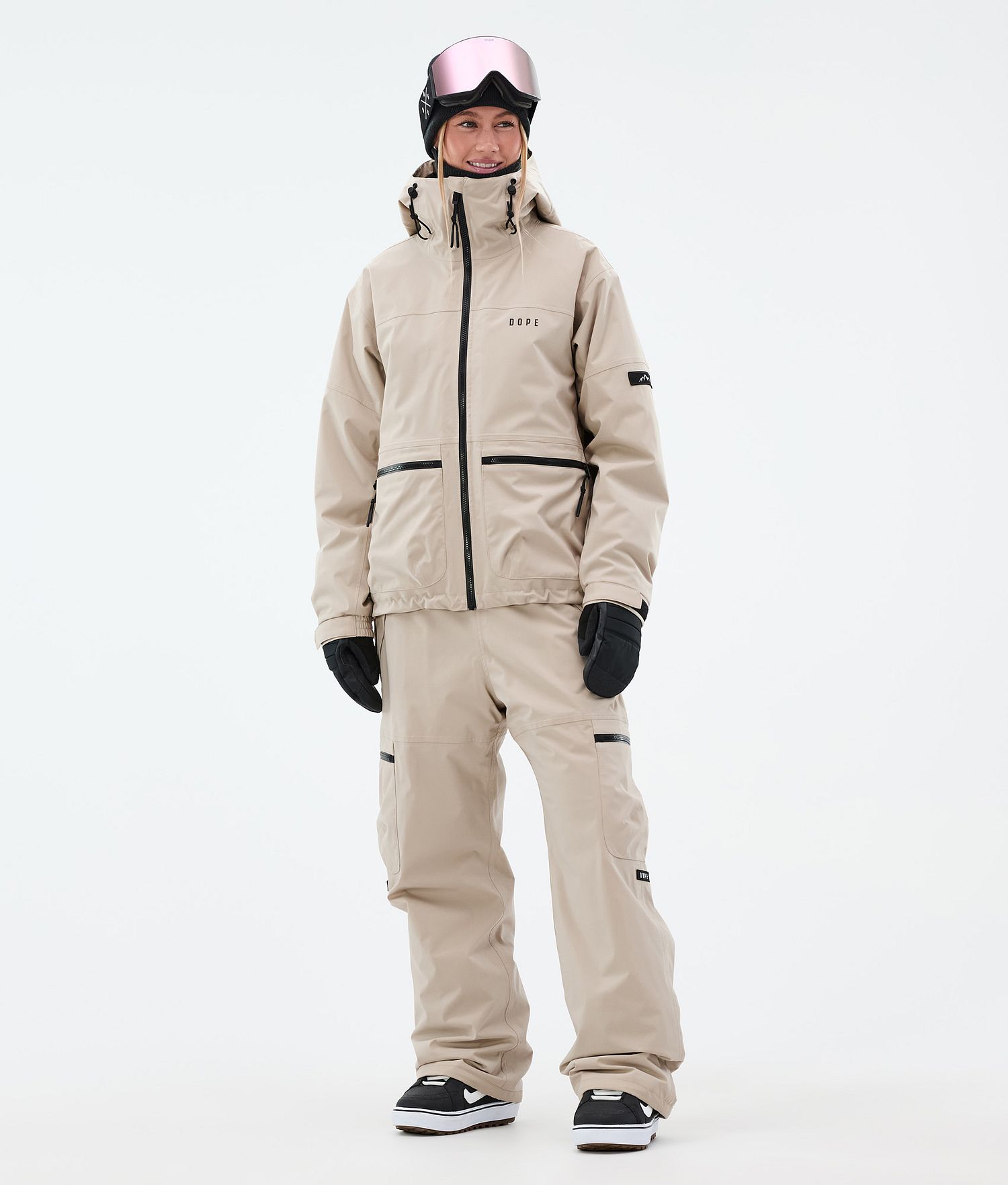 Dope Vertex W Snowboard Jacket Women Sand