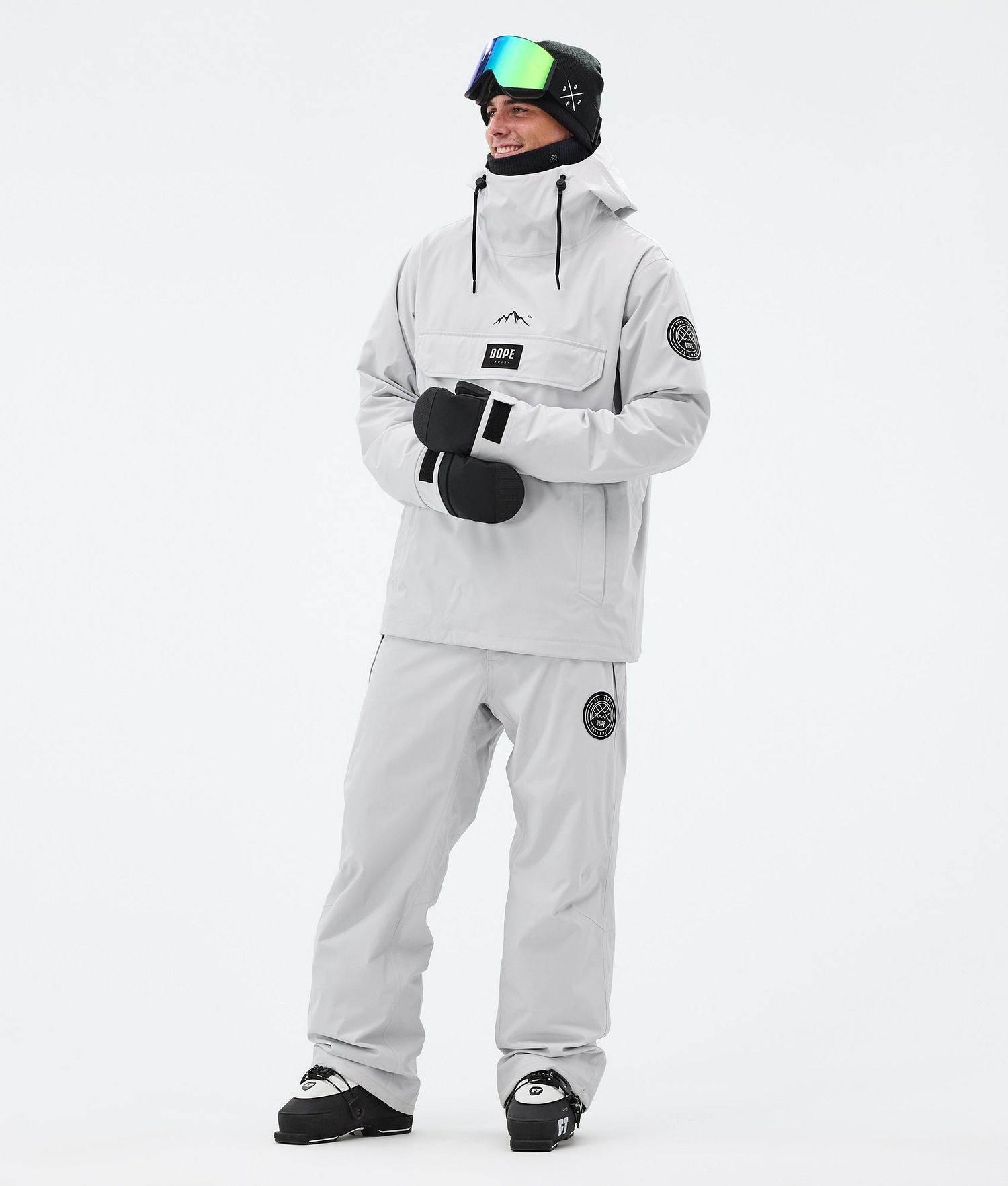 Dope Blizzard Ski Pants Men Light Grey