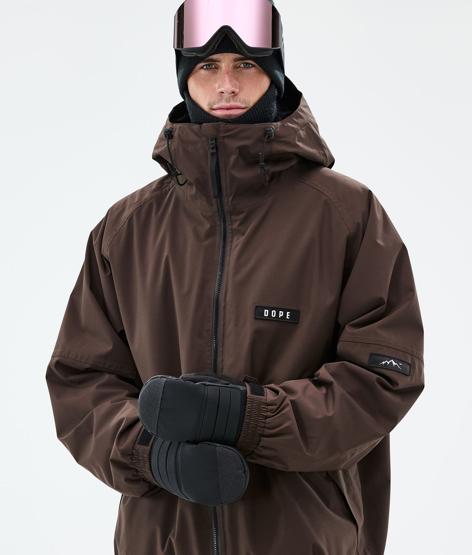 Dope Spartan Ski Jacket Men Dark Brown