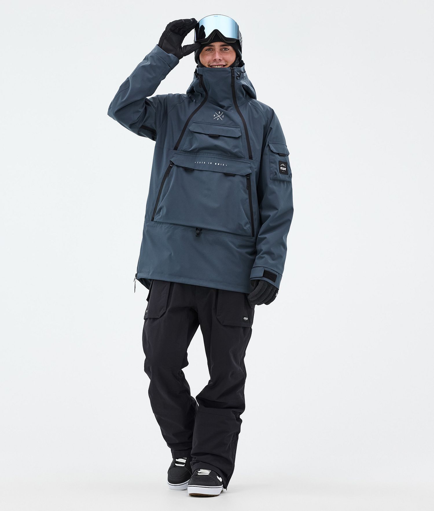 Dope Akin Snowboard Jacket Men Metal Blue