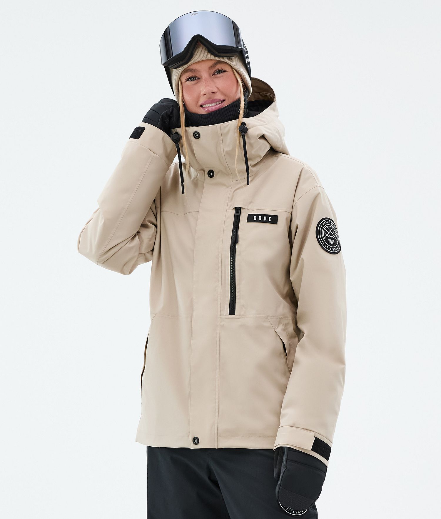 Dope Blizzard W Full Zip Snowboard Jacket Women Sand Dope Blizzard W Full Zip Snowboard Jacket Women Sand