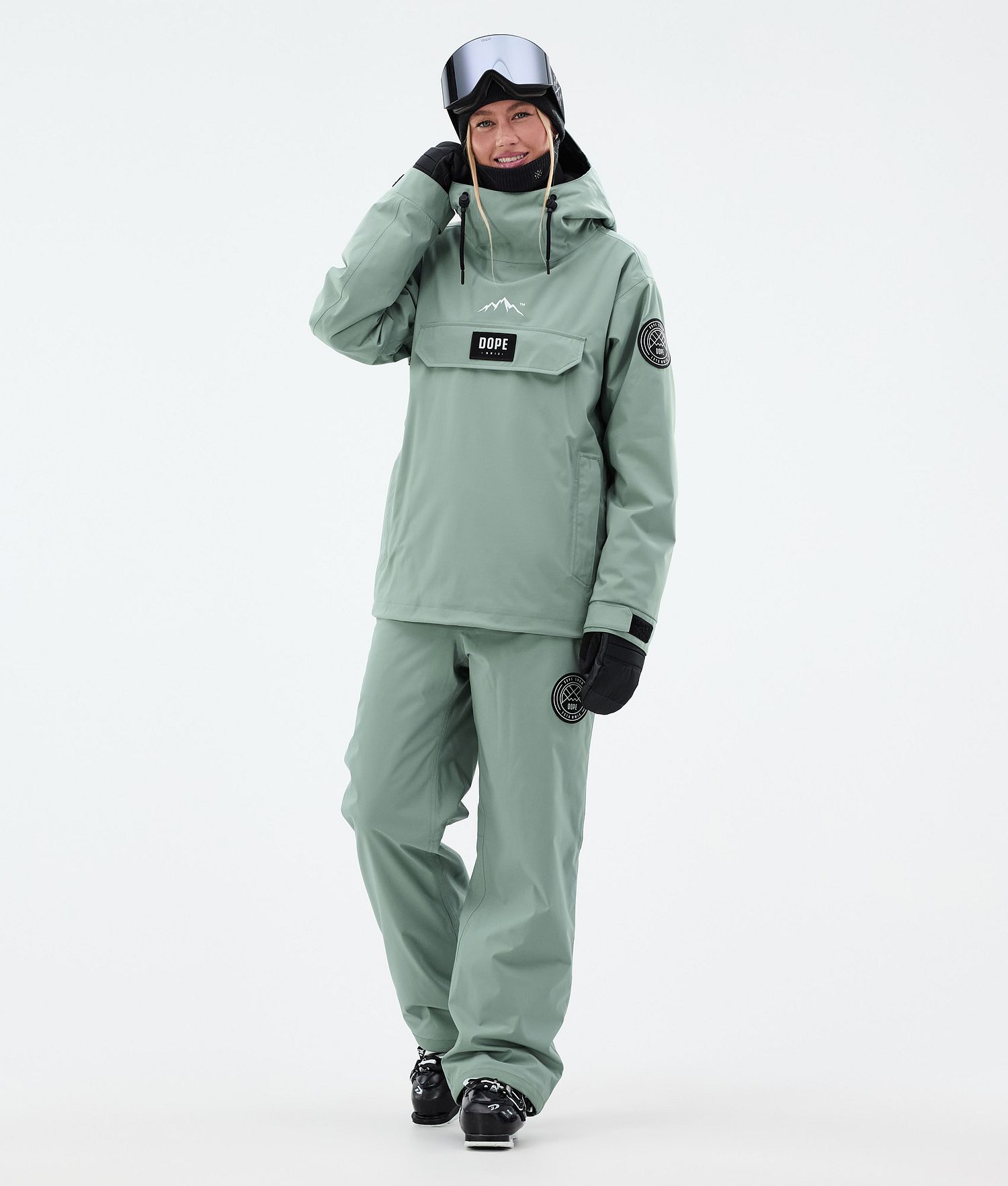 Dope Blizzard W Ski Pants Women Faded Green