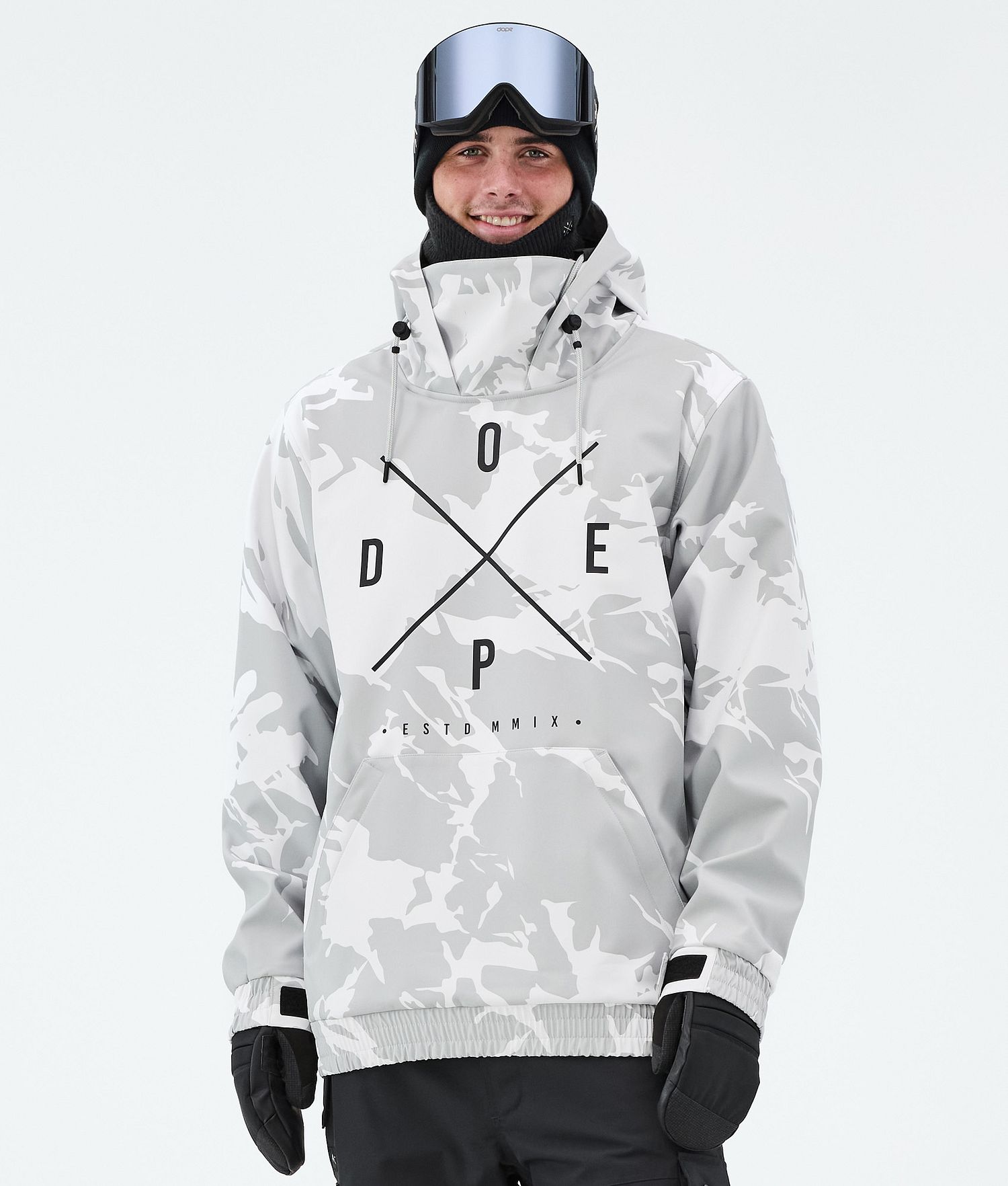 Dope Yeti Snowboard Jacket Men 2X-Up Grey Camo Dope Yeti Snowboard Jacket Men 2X-Up Grey Camo