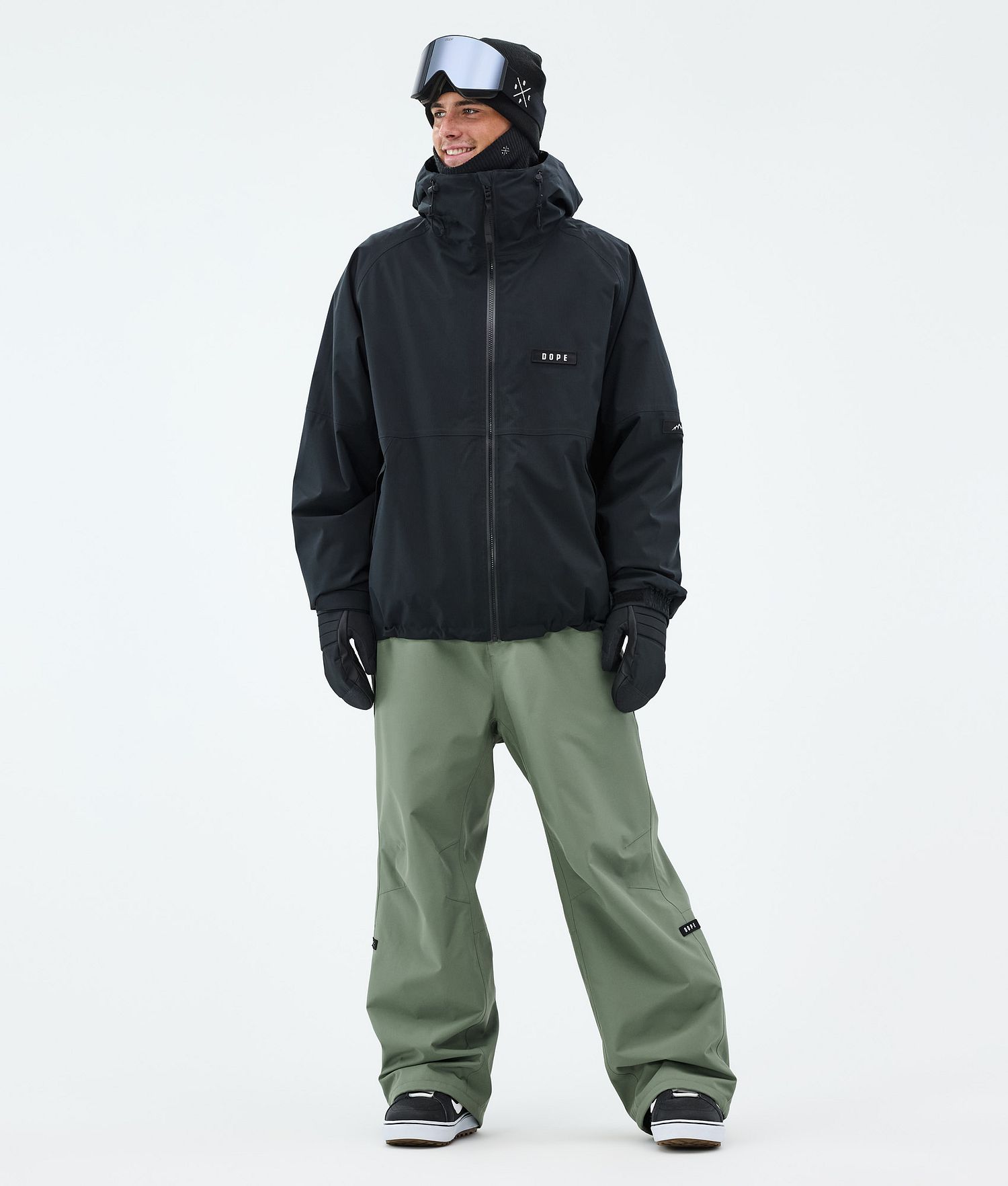 Dope Big Snowboard Pants Men Moss Green
