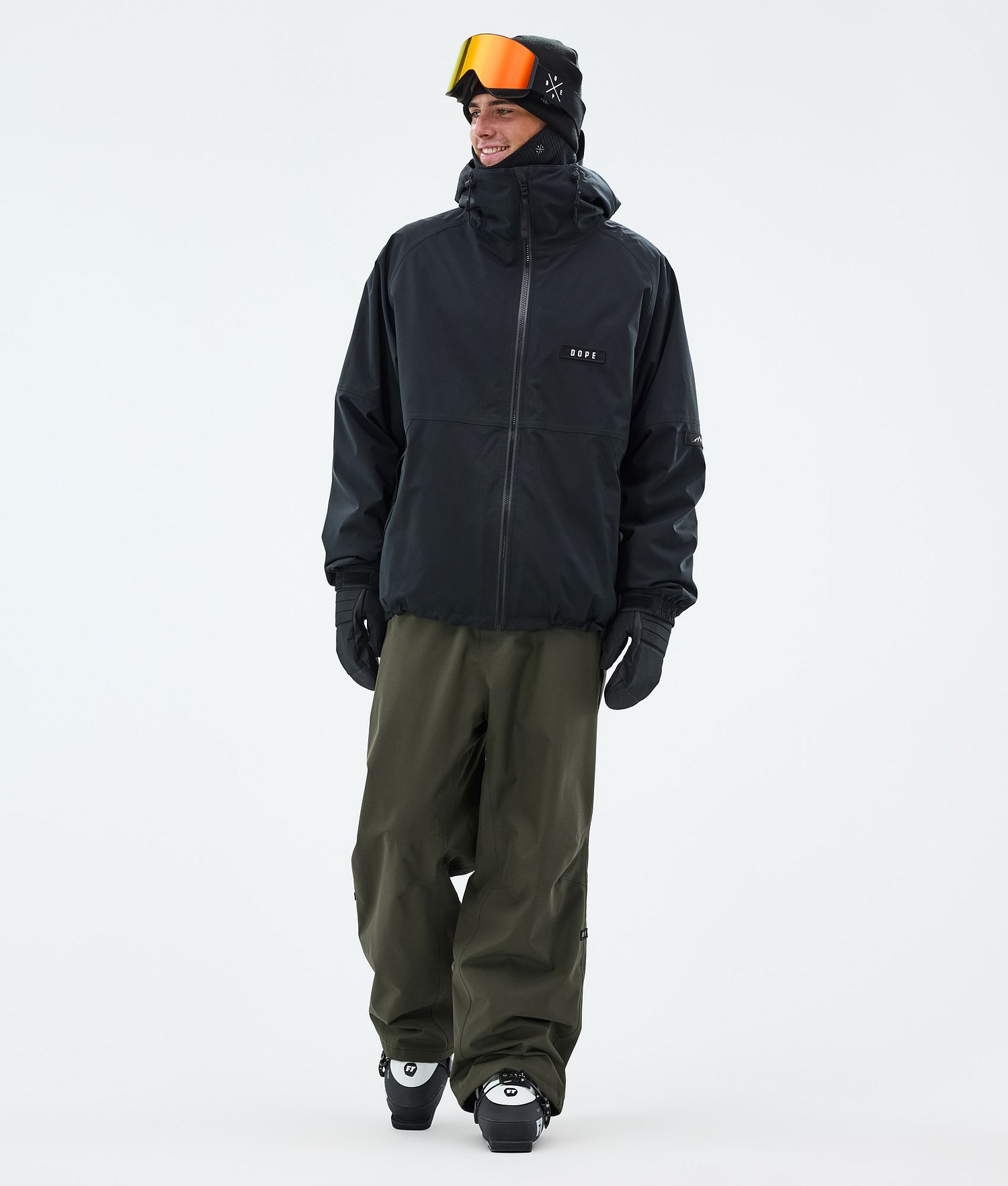 Dope Big Ski Pants Men Olive Green