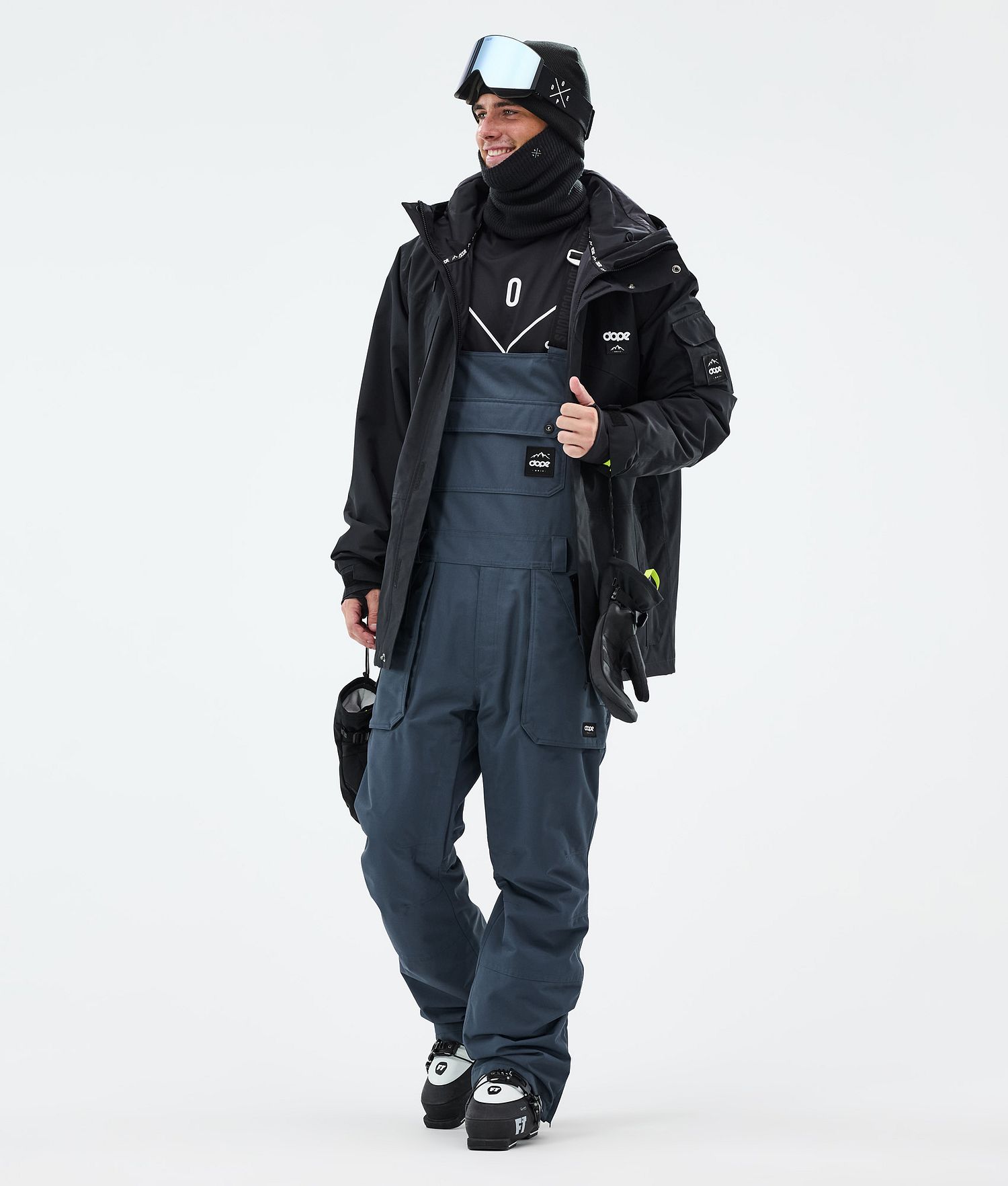 Dope Notorious B.I.B Ski Pants Men Metal Blue