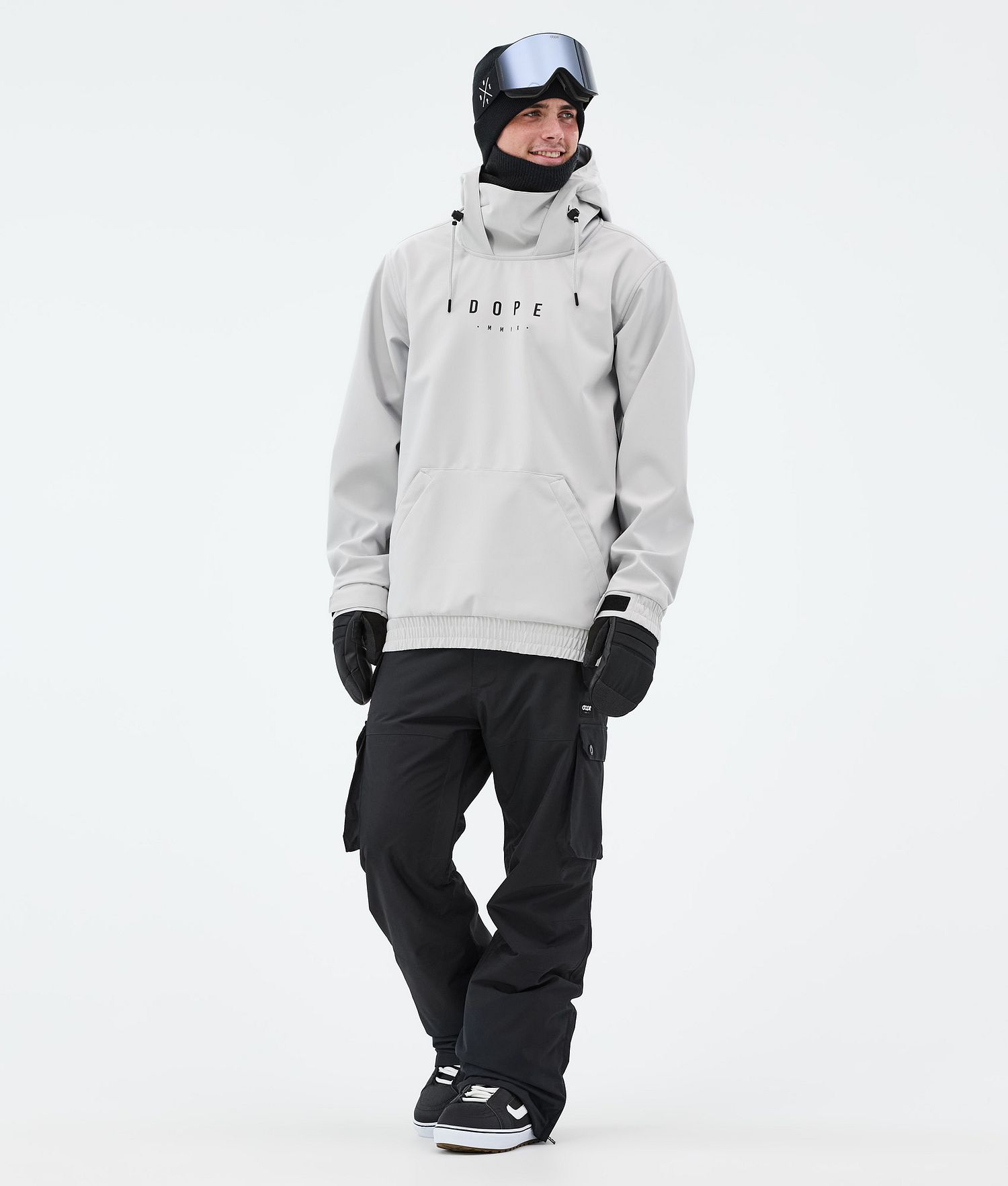 Dope Yeti Snowboard Jacket Men Aphex Light Grey