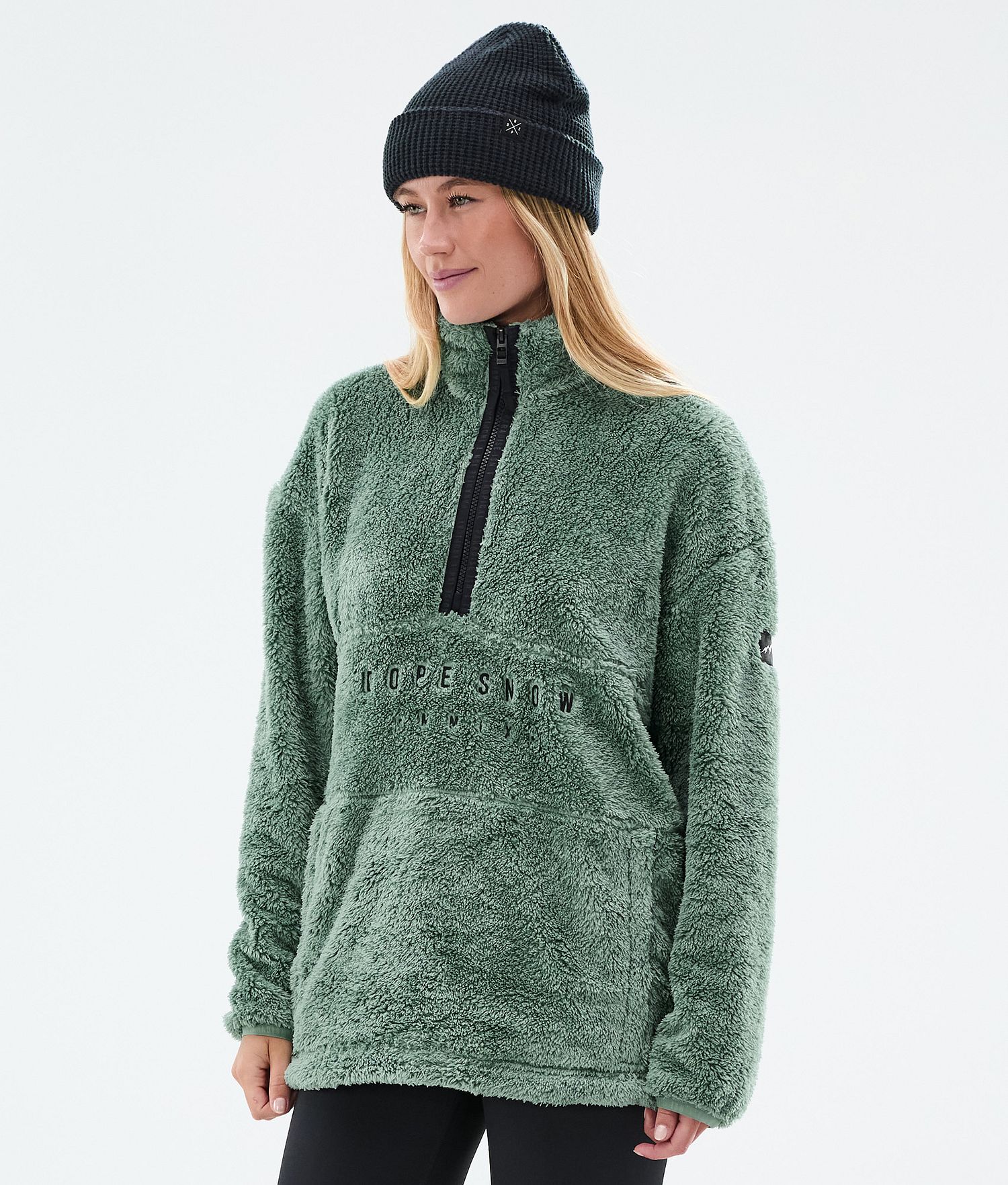 Dope Pile W Fleece Sweater Women Faded Green Dope Pile W Fleece Sweater Women Faded Green
