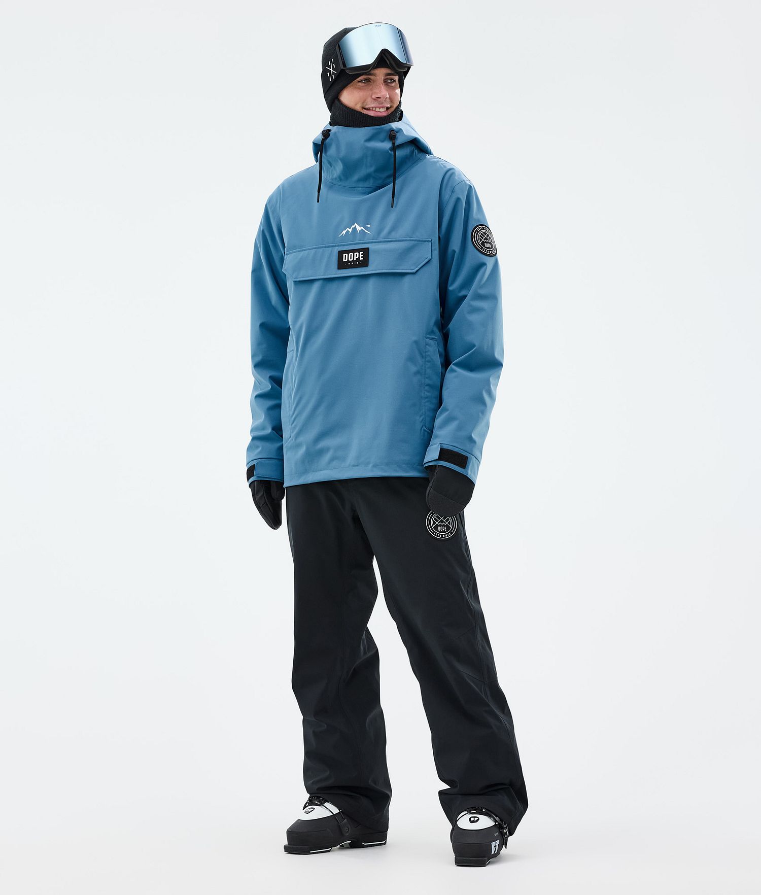 Dope Blizzard Ski Outfit Men Blue Steel/Black
