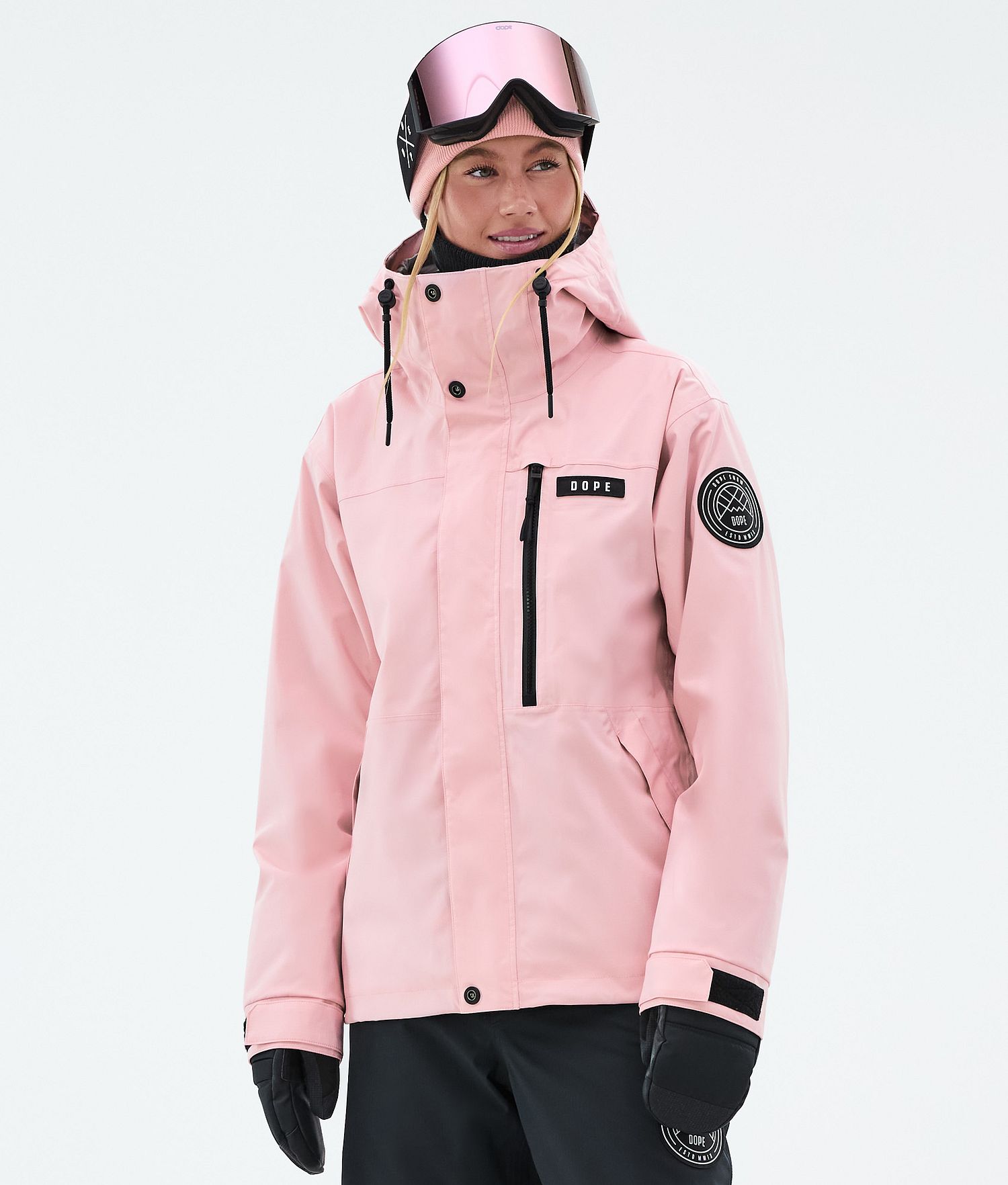 Dope Blizzard W Full Zip Snowboard Jacket Women Soft Pink Dope Blizzard W Full Zip Snowboard Jacket Women Soft Pink