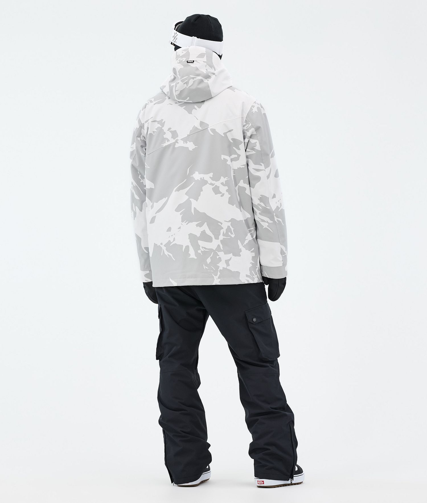 Dope Adept Snowboard Outfit Men Grey Camo/Black