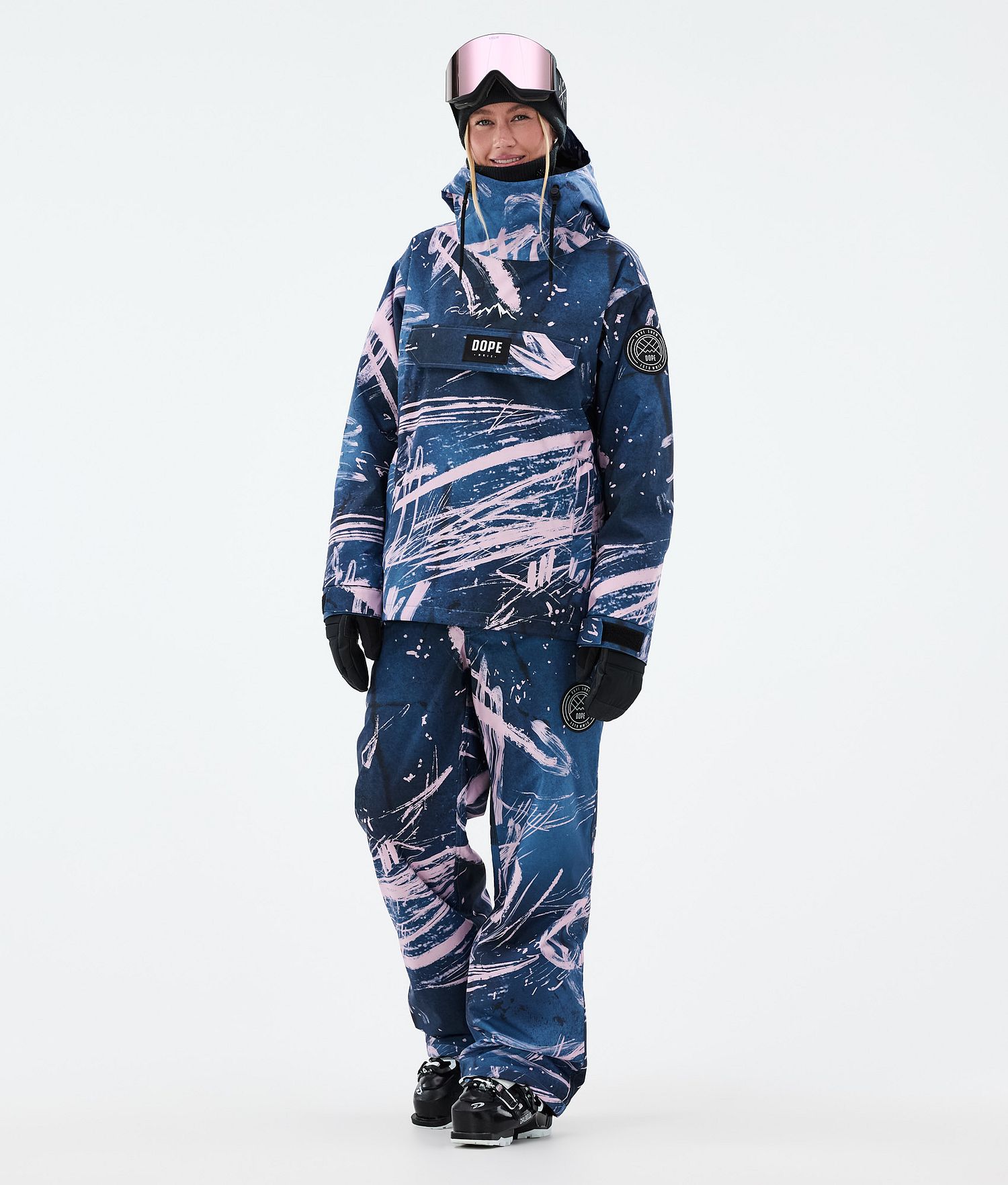 Dope Blizzard W Ski Pants Women Carvings Pink