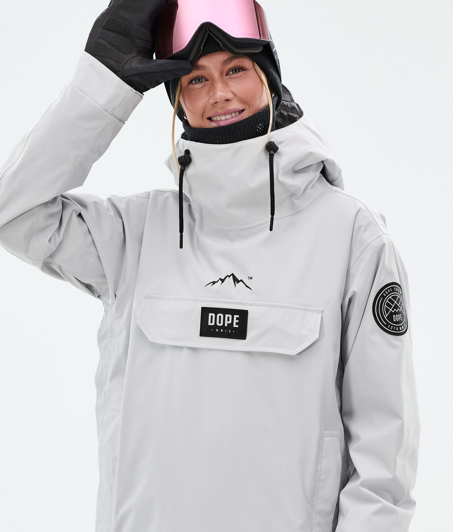 Dope Blizzard W Snowboard Jacket Women Light Grey