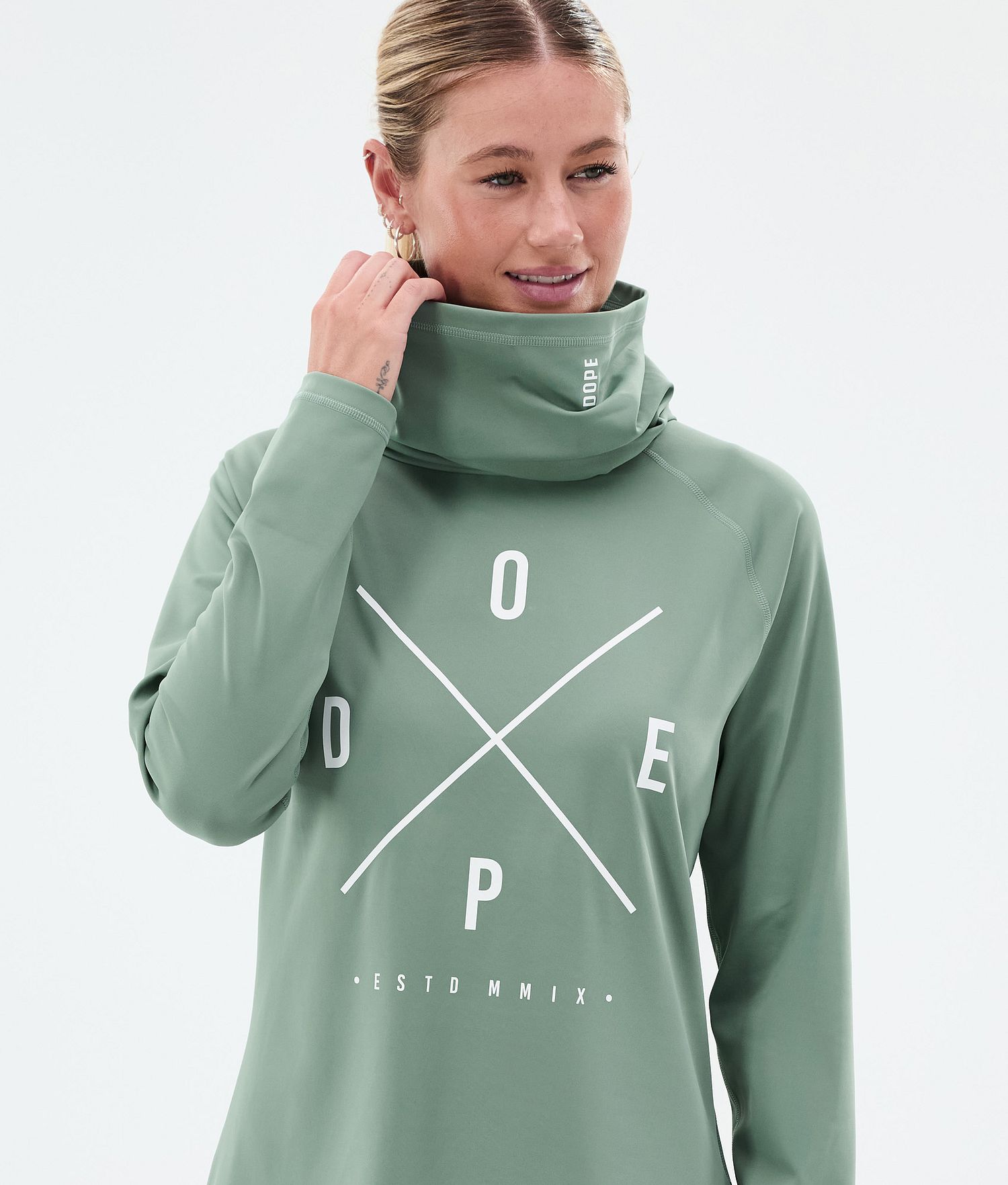 Dope Snuggle W Base Layer Top Women 2X-Up Faded Green