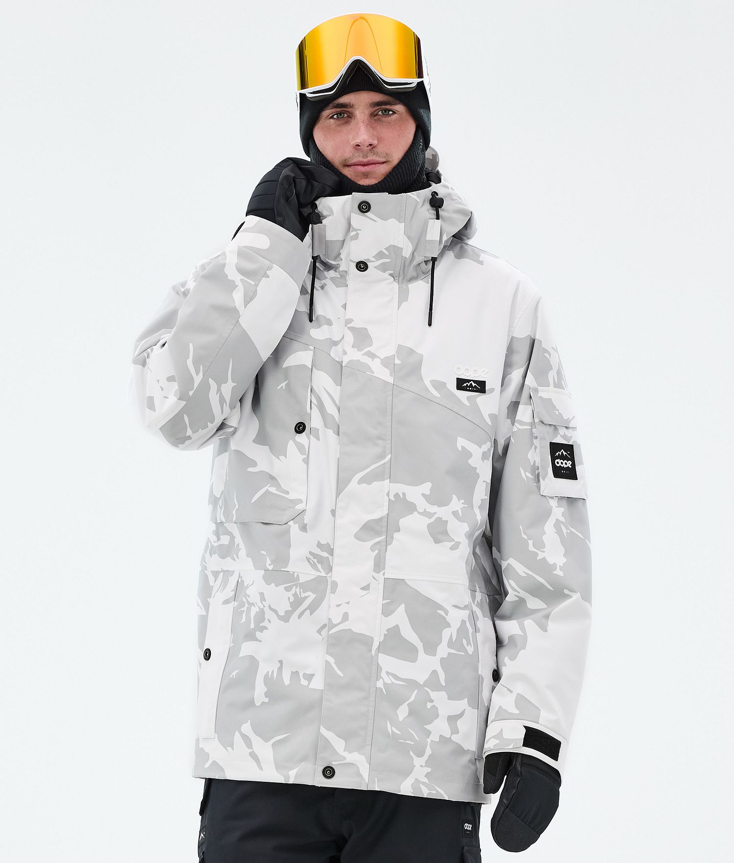 Dope Adept Ski Jacket Men Grey Camo