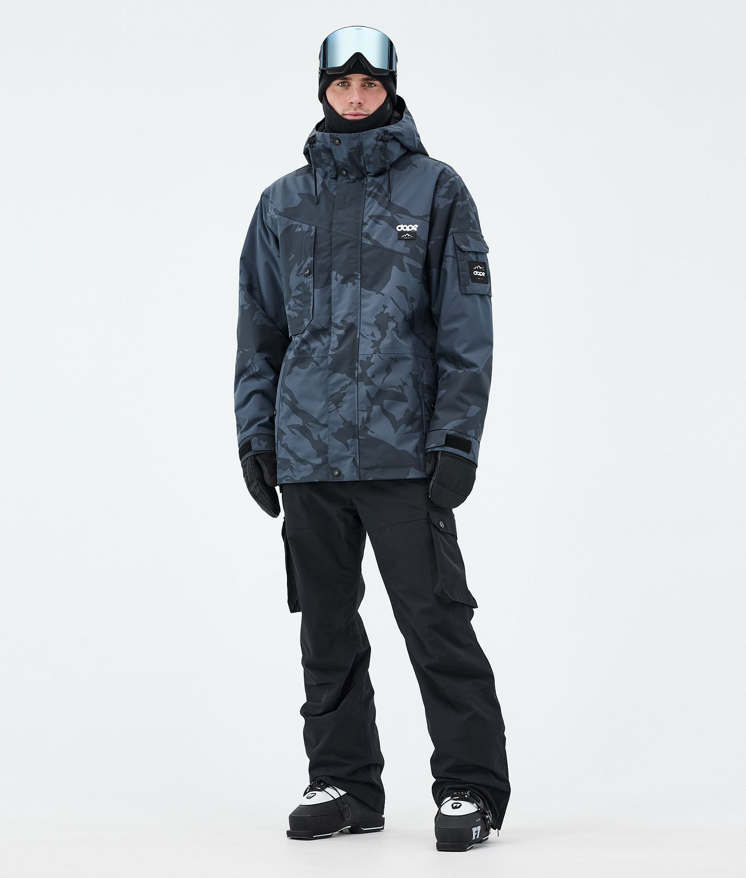 Dope Adept Ski Jacket Men Metal Blue Camo